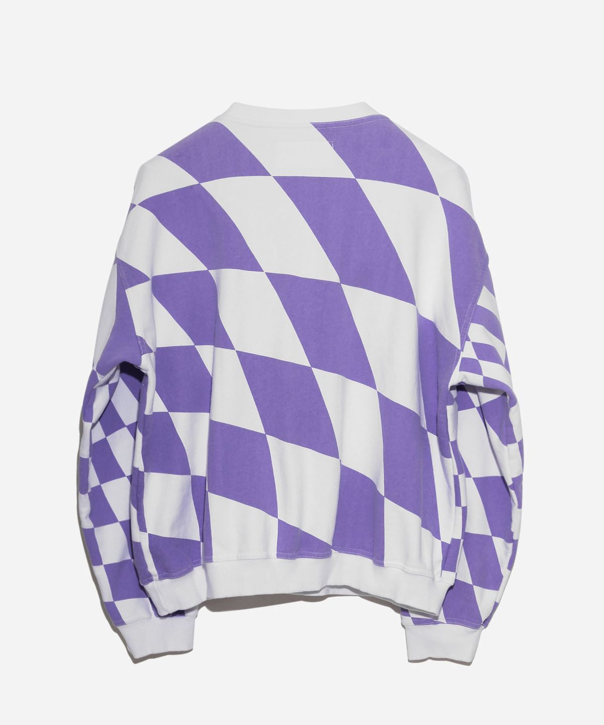 벌스데이수트(BIRTHDAYSUIT) WARP CHECKER BOARD SWEAT (PURPLE)