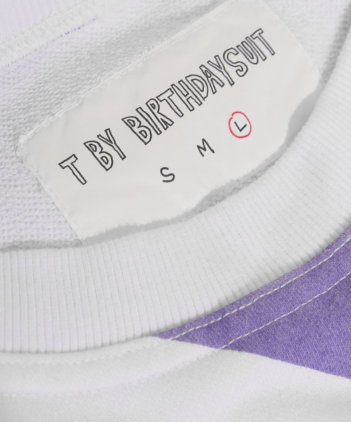 벌스데이수트(BIRTHDAYSUIT) WARP CHECKER BOARD SWEAT (PURPLE)