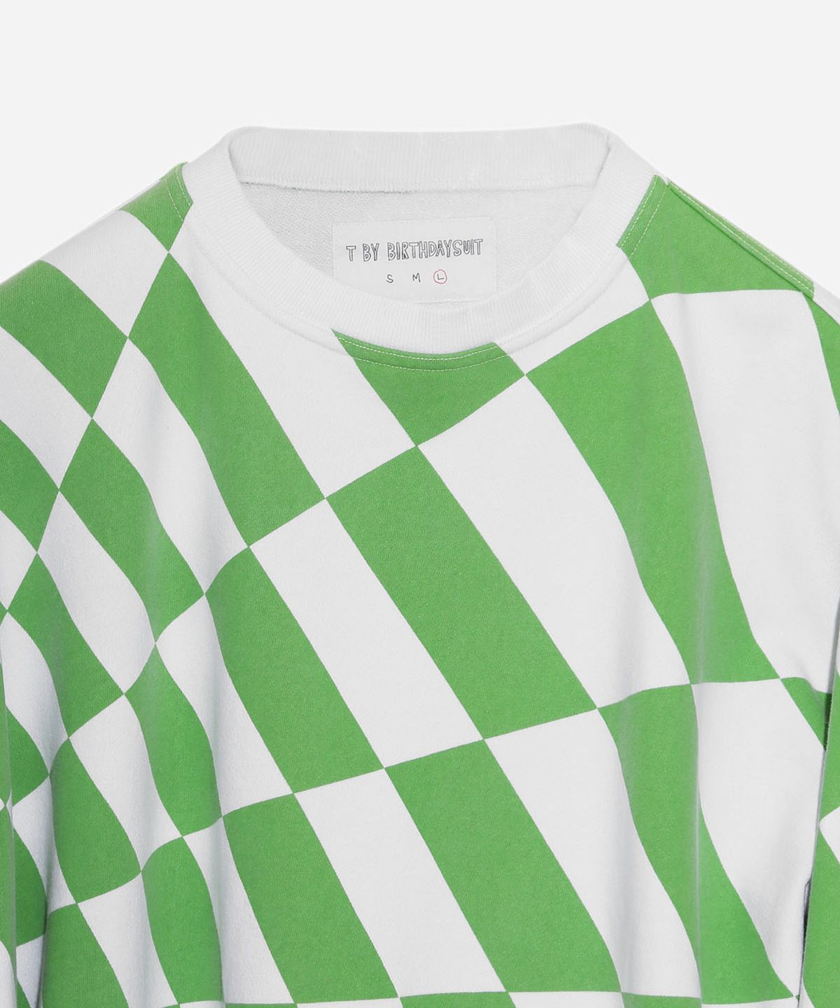 벌스데이수트(BIRTHDAYSUIT) WARP CHECKER BOARD SWEAT (GREEN)