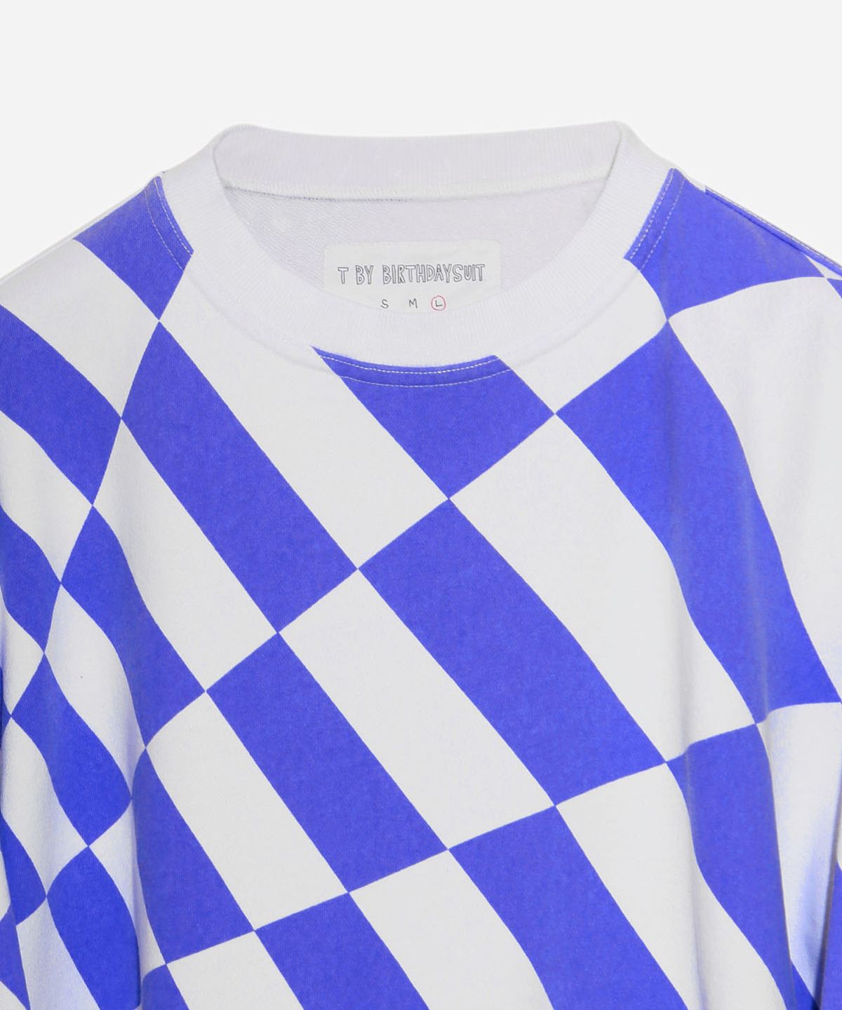 벌스데이수트(BIRTHDAYSUIT) WARP CHECKER BOARD SWEAT (BLUE)