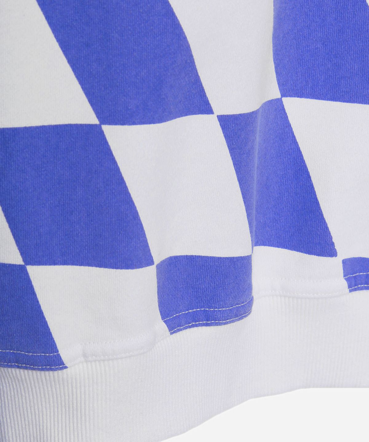 벌스데이수트(BIRTHDAYSUIT) WARP CHECKER BOARD SWEAT (BLUE)