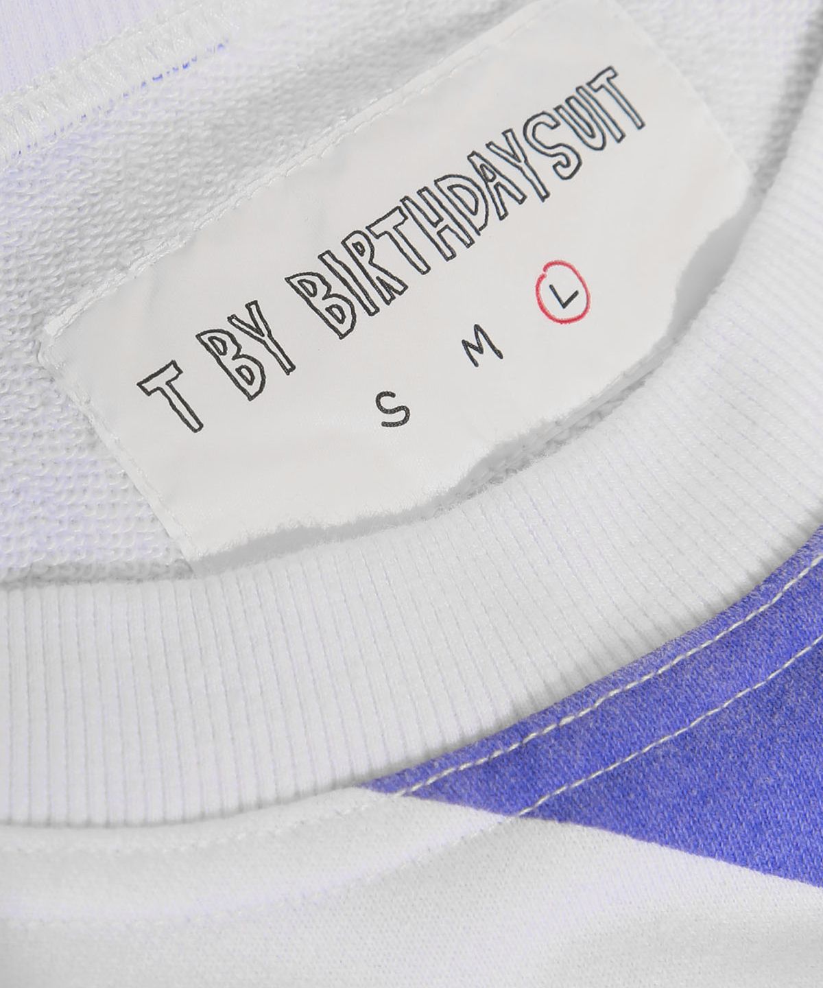 벌스데이수트(BIRTHDAYSUIT) WARP CHECKER BOARD SWEAT (BLUE)
