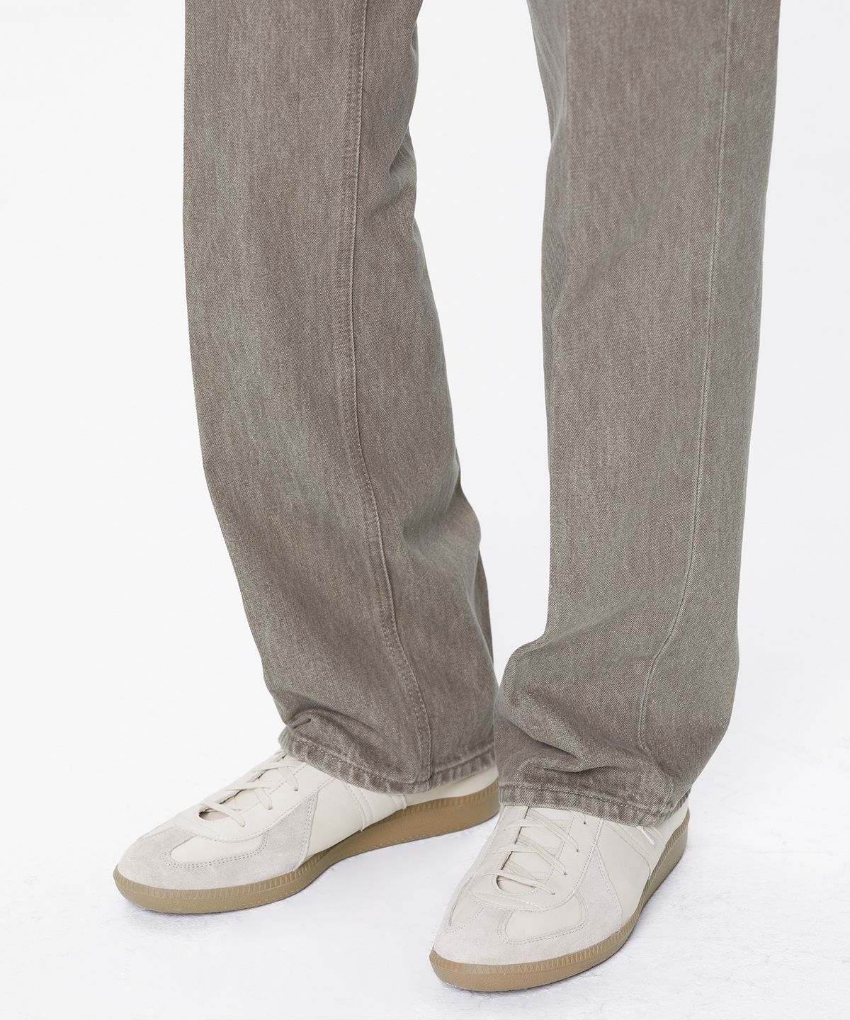 브랜디드(BRANDED) 605 HARD TWIST DENIM MOCHA BROWN JEANS [RELAX STRAIGHT]