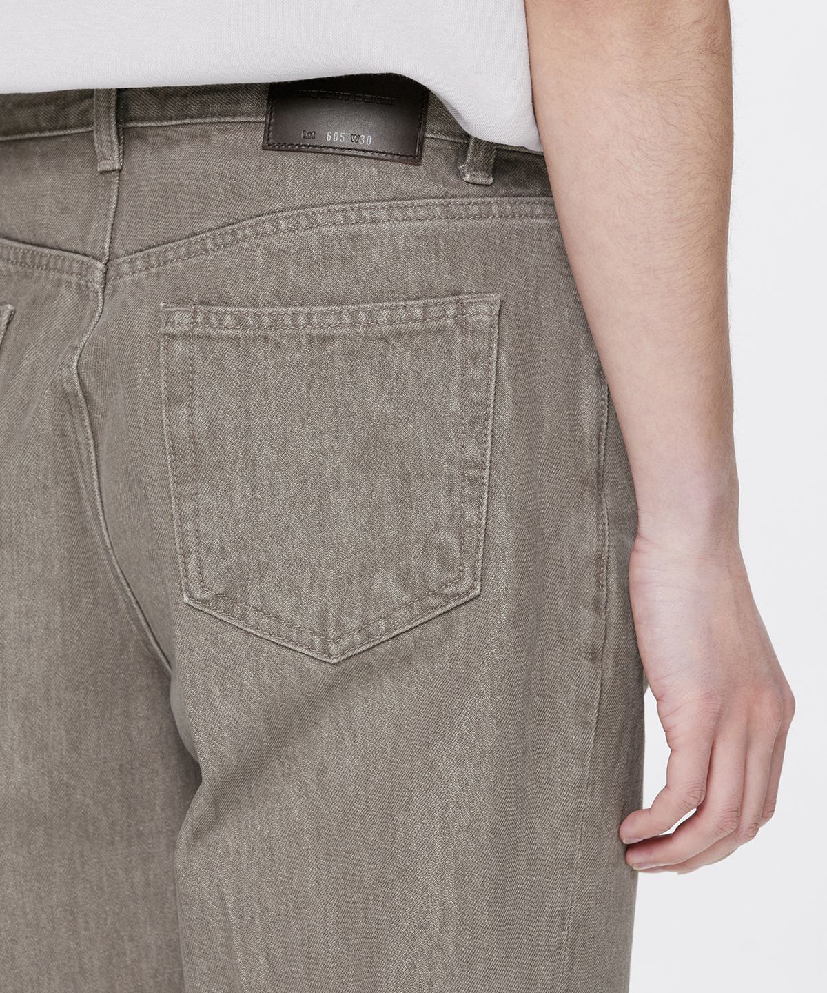 브랜디드(BRANDED) 605 HARD TWIST DENIM MOCHA BROWN JEANS [RELAX STRAIGHT]
