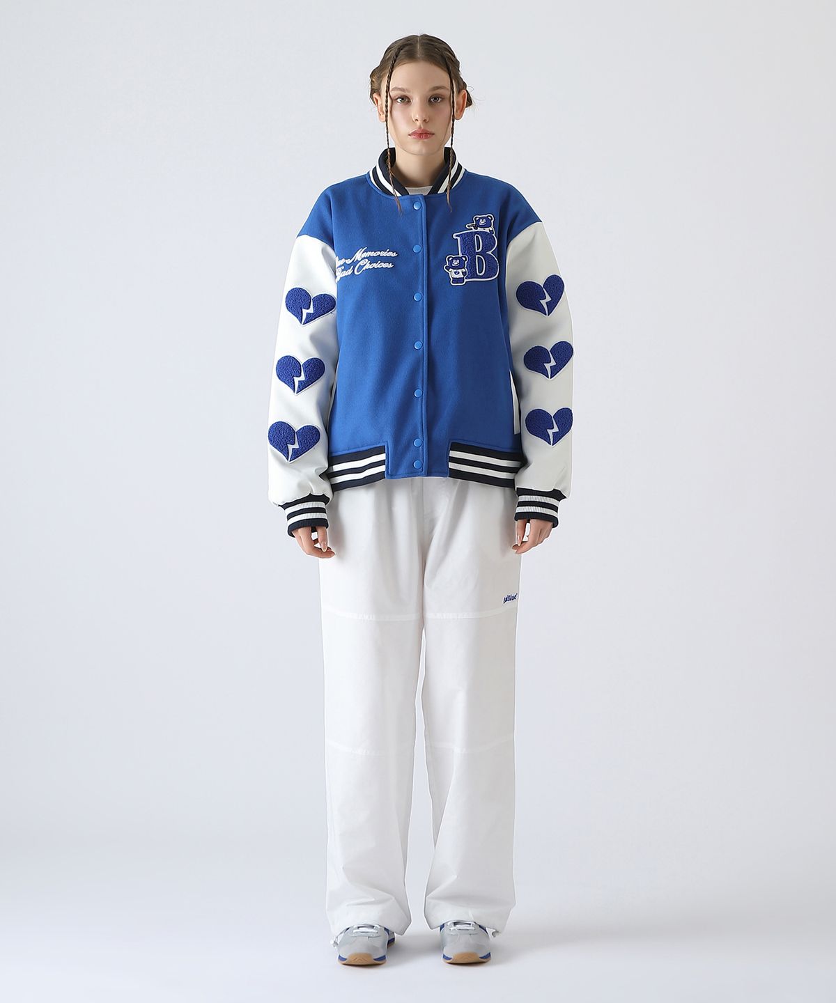 배드블루(BADBLUE) BadBear Varsity Jacket