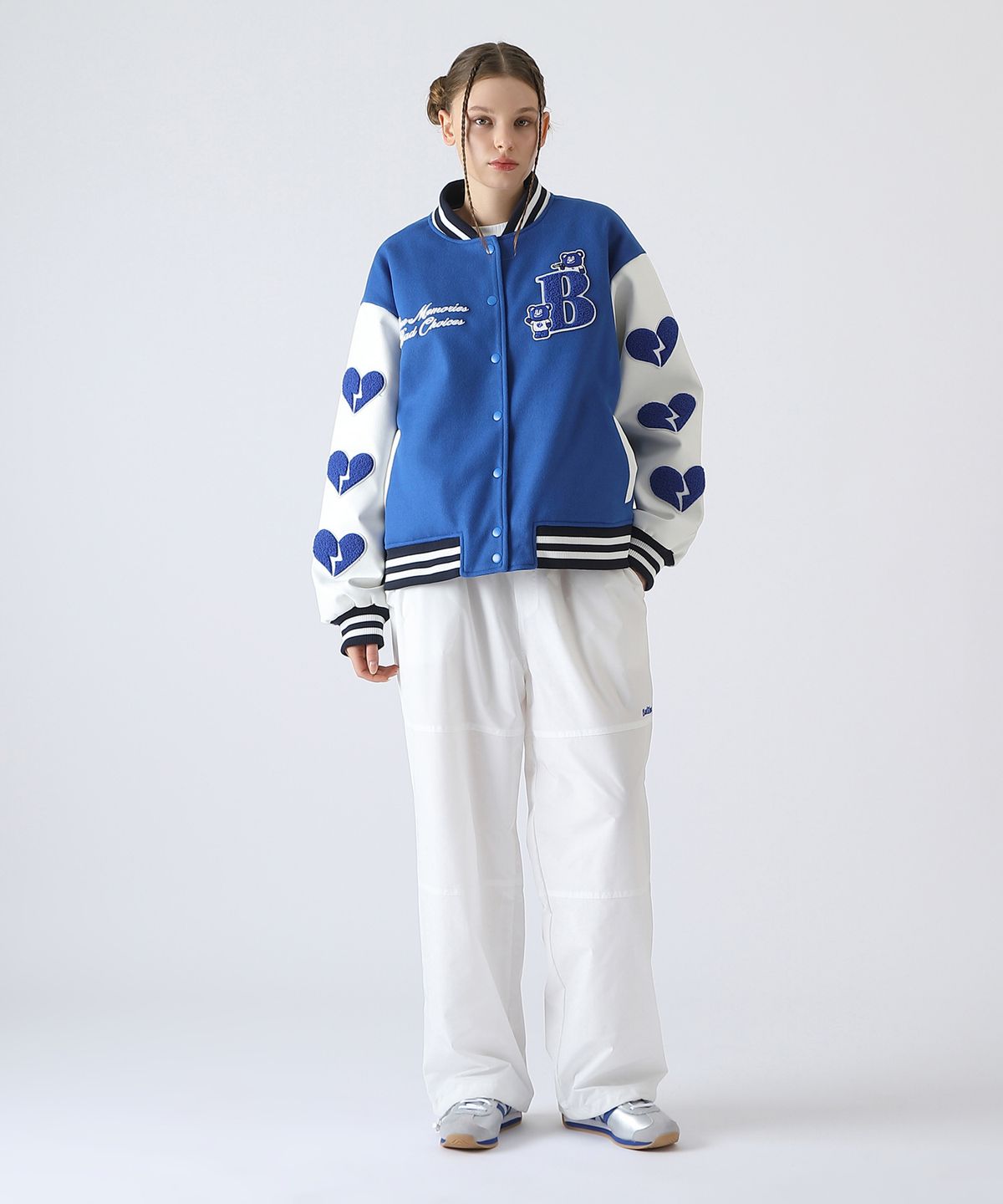 배드블루(BADBLUE) BadBear Varsity Jacket