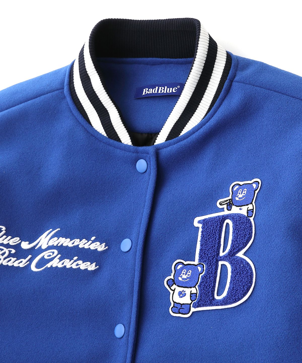 배드블루(BADBLUE) BadBear Varsity Jacket