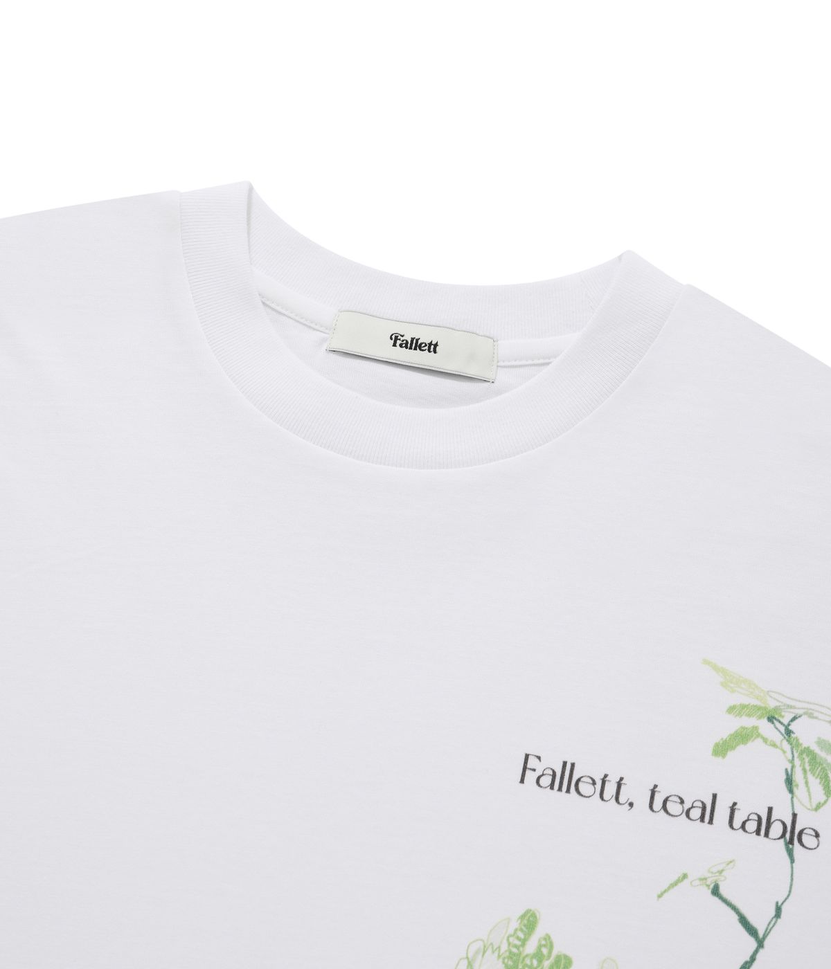 팔렛(FALLETT) [Fallett X TEAL TABLE] 그로잉 플랜트 반팔티 화이트