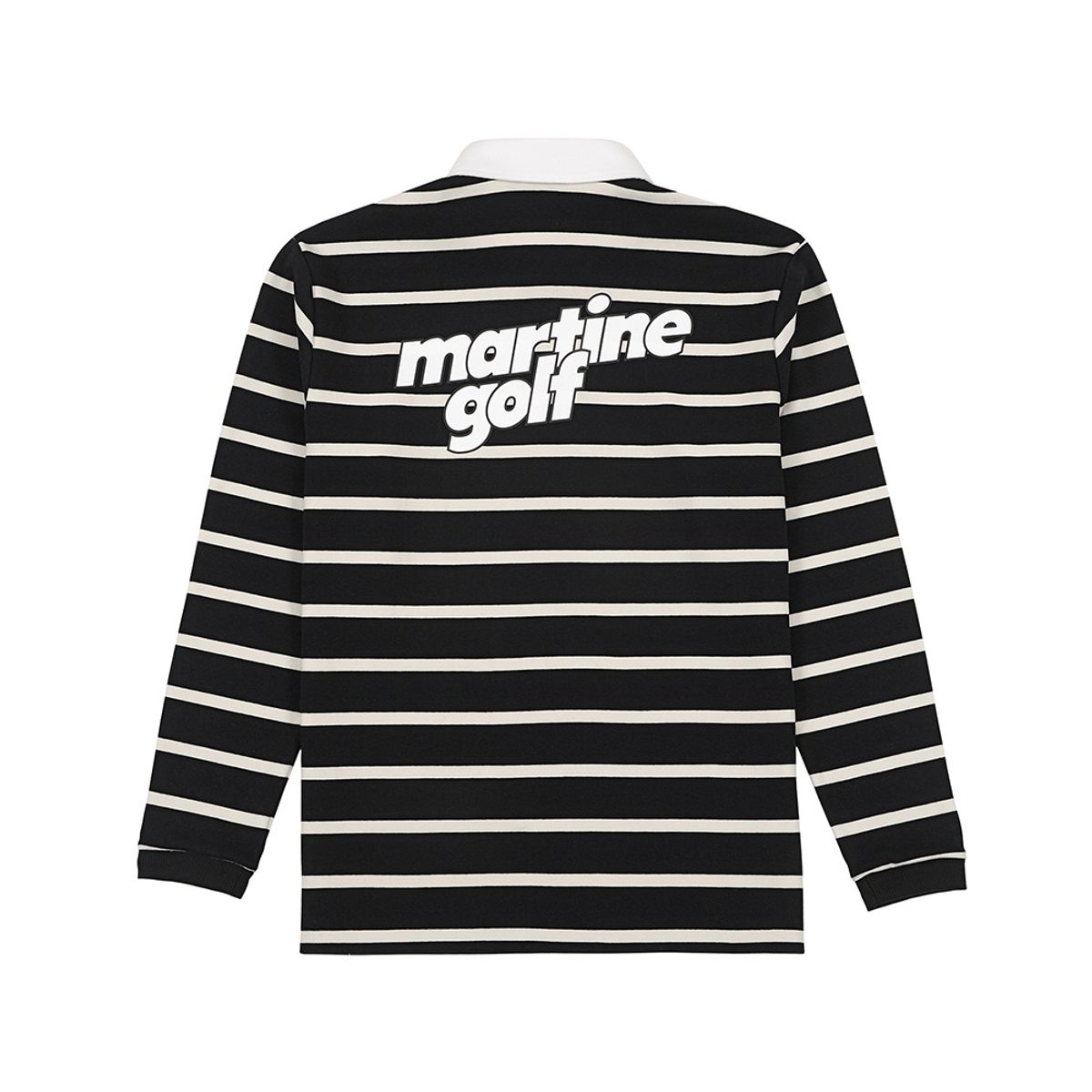 마틴골프(MARTINE GOLF) Stripe Collar T-Shirts_Black (Men)