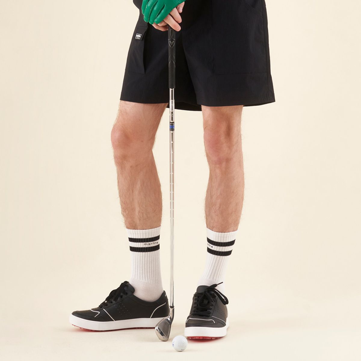 마틴골프(MARTINE GOLF) Mens Basic Spikeless Sneakers_Black (Men)