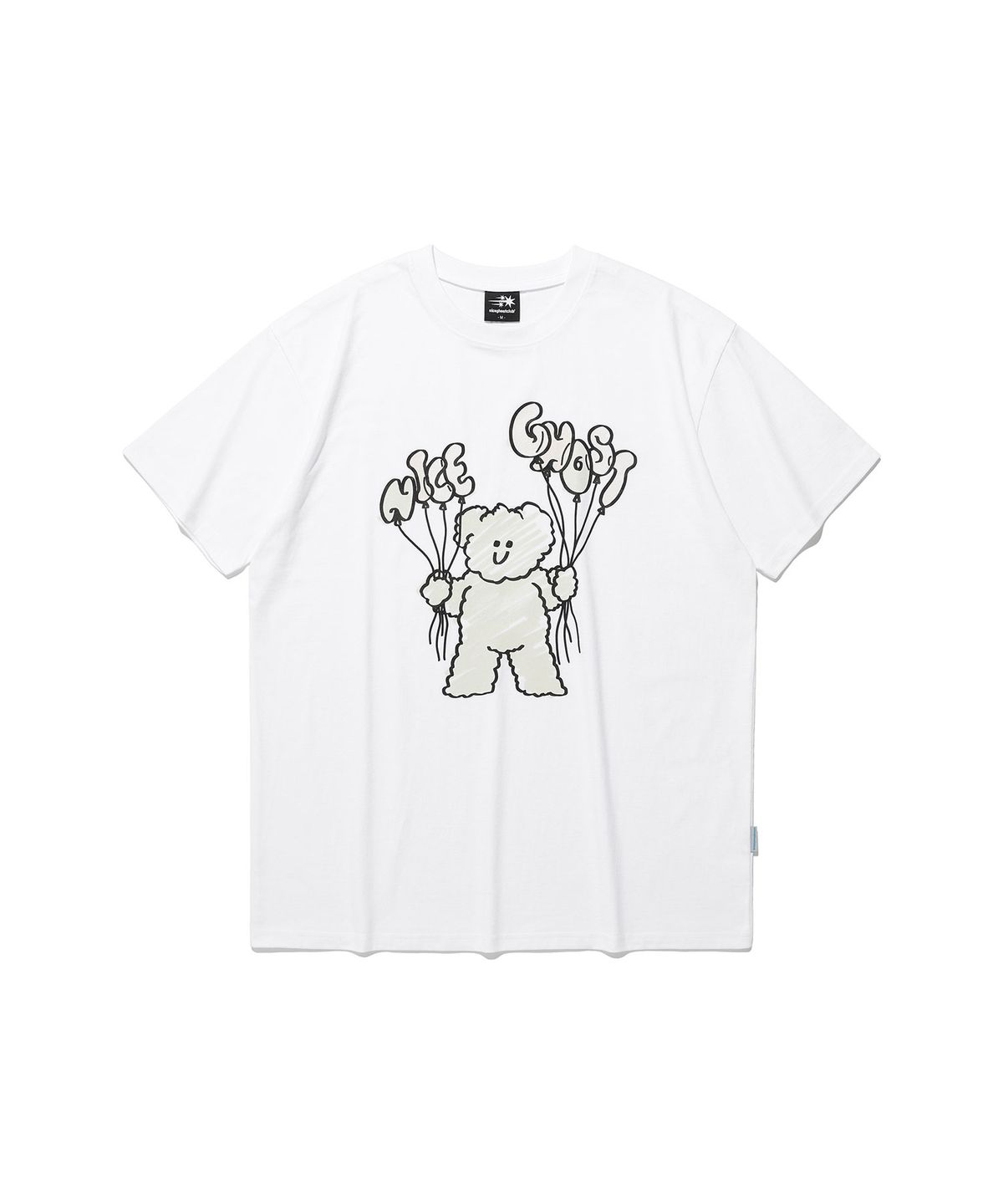 나이스고스트클럽(NICEGHOSTCLUB) BALLOON MACA DRAWING UV TEE_WHITE(NG2EMUT506A)