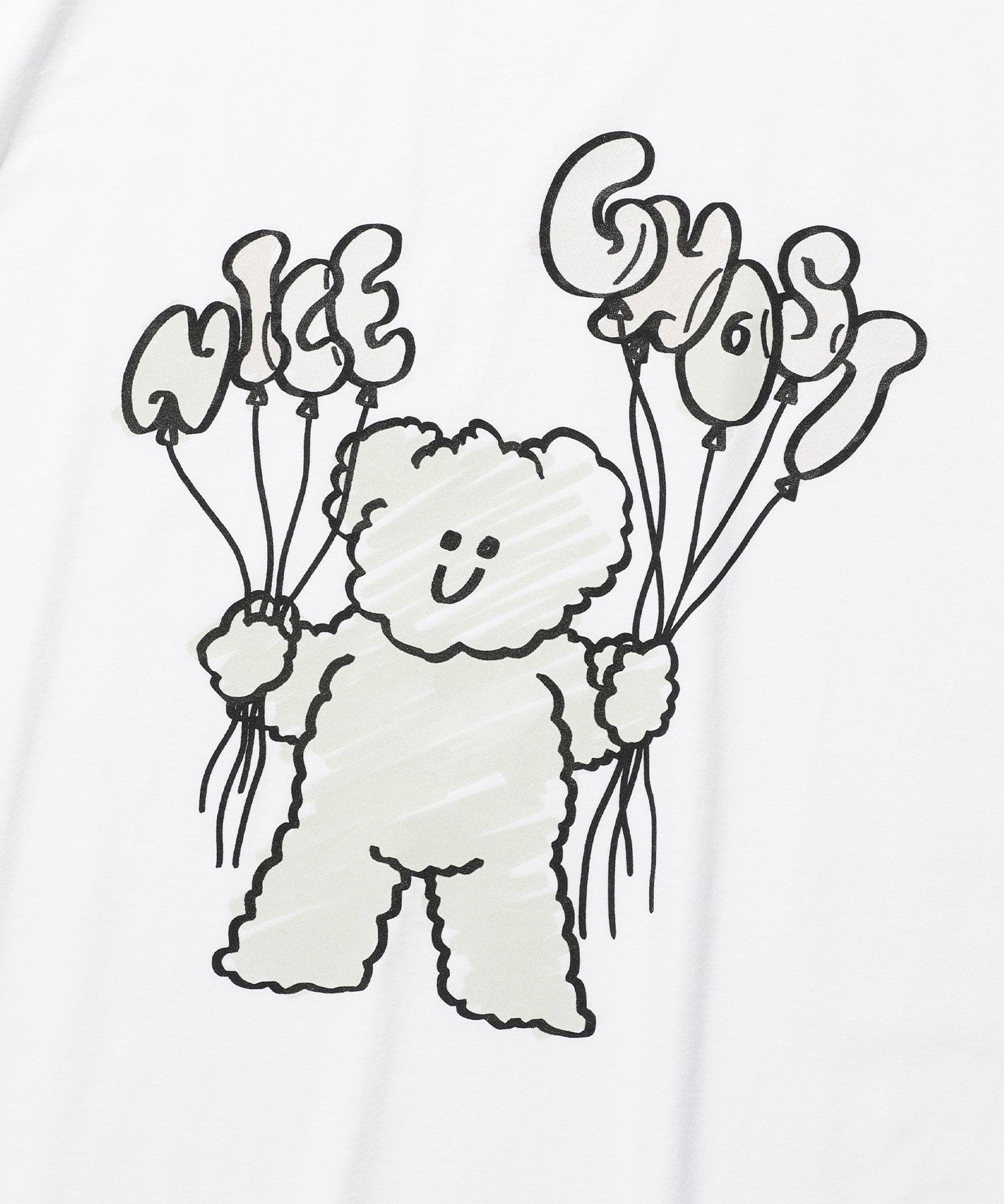 Nice Ghost Club★韓国★男女兼用★バルーンマカ 描画UV Tシャツ Nice Ghost Club☆韓国☆男女兼用☆バルーンマカ 描画UV Tシャツ