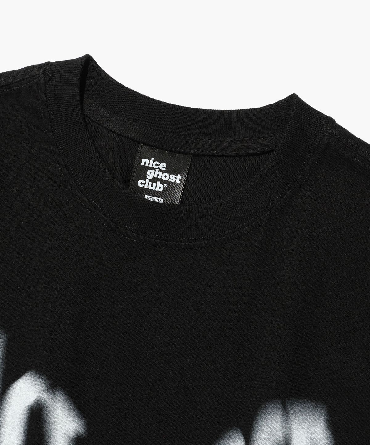 나이스고스트클럽(NICEGHOSTCLUB) SCREAM LOGO TEE_BLACK(NG2DMUT504A)
