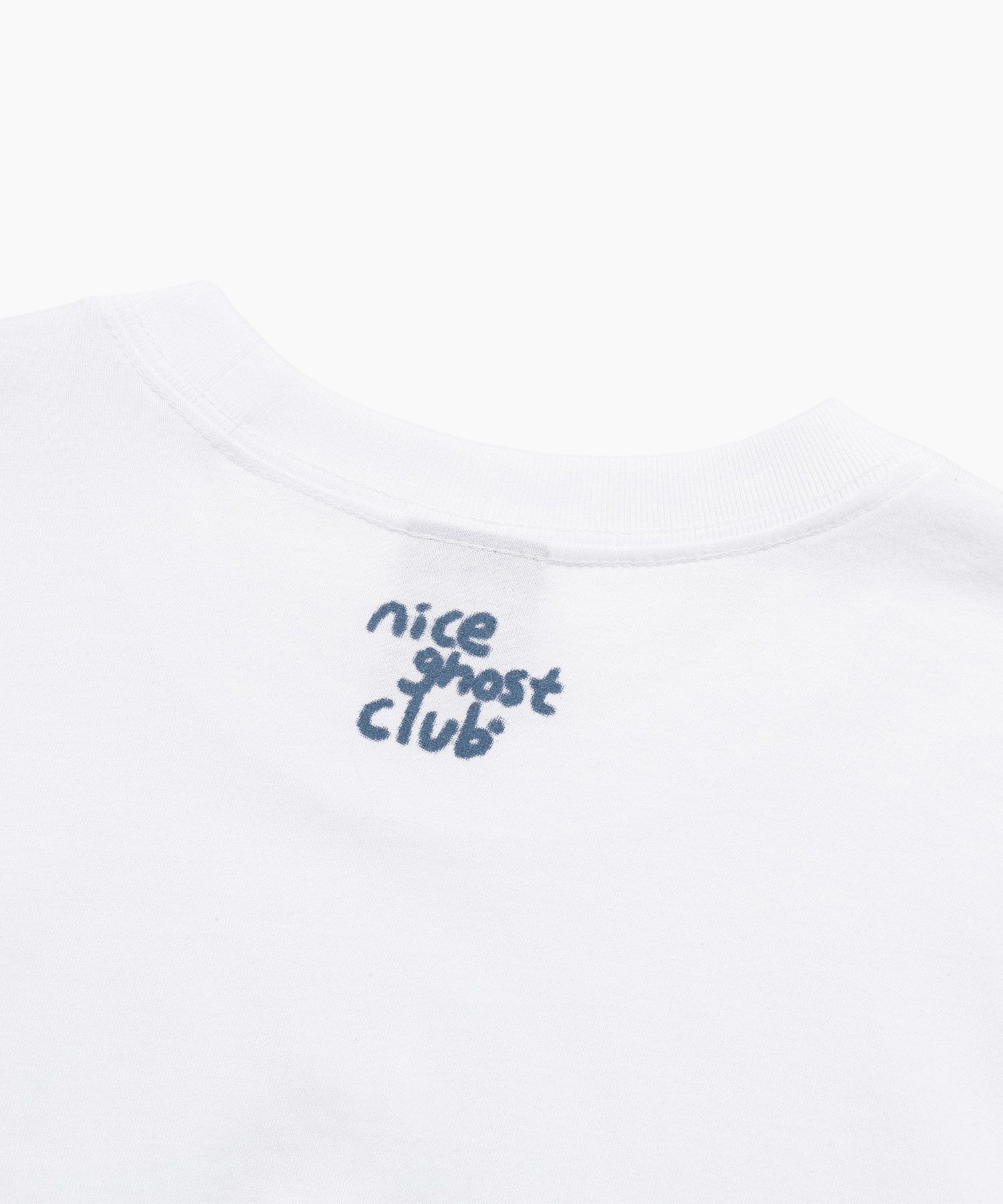 人気☆NICE GHOST CLUB ☆SPRAY PRINT T-SHIRT NICE GHOST CLUB tシャツ A'GEM/9 × .kom「NICE CLUB/ナイス