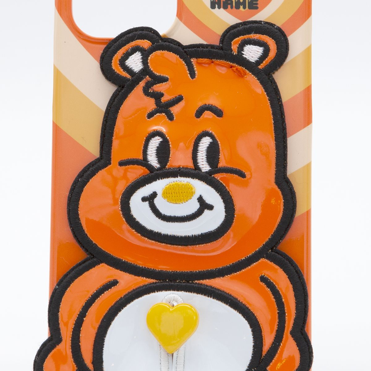 세컨드유니크네임(SECOND UNIQUE NAME) SUN CASE ENAMEL HEART BEAR ORANGE