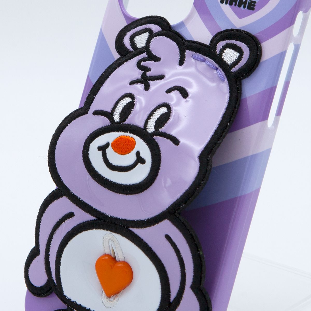 세컨드유니크네임(SECOND UNIQUE NAME) SUN CASE ENAMEL HEART BEAR PURPLE