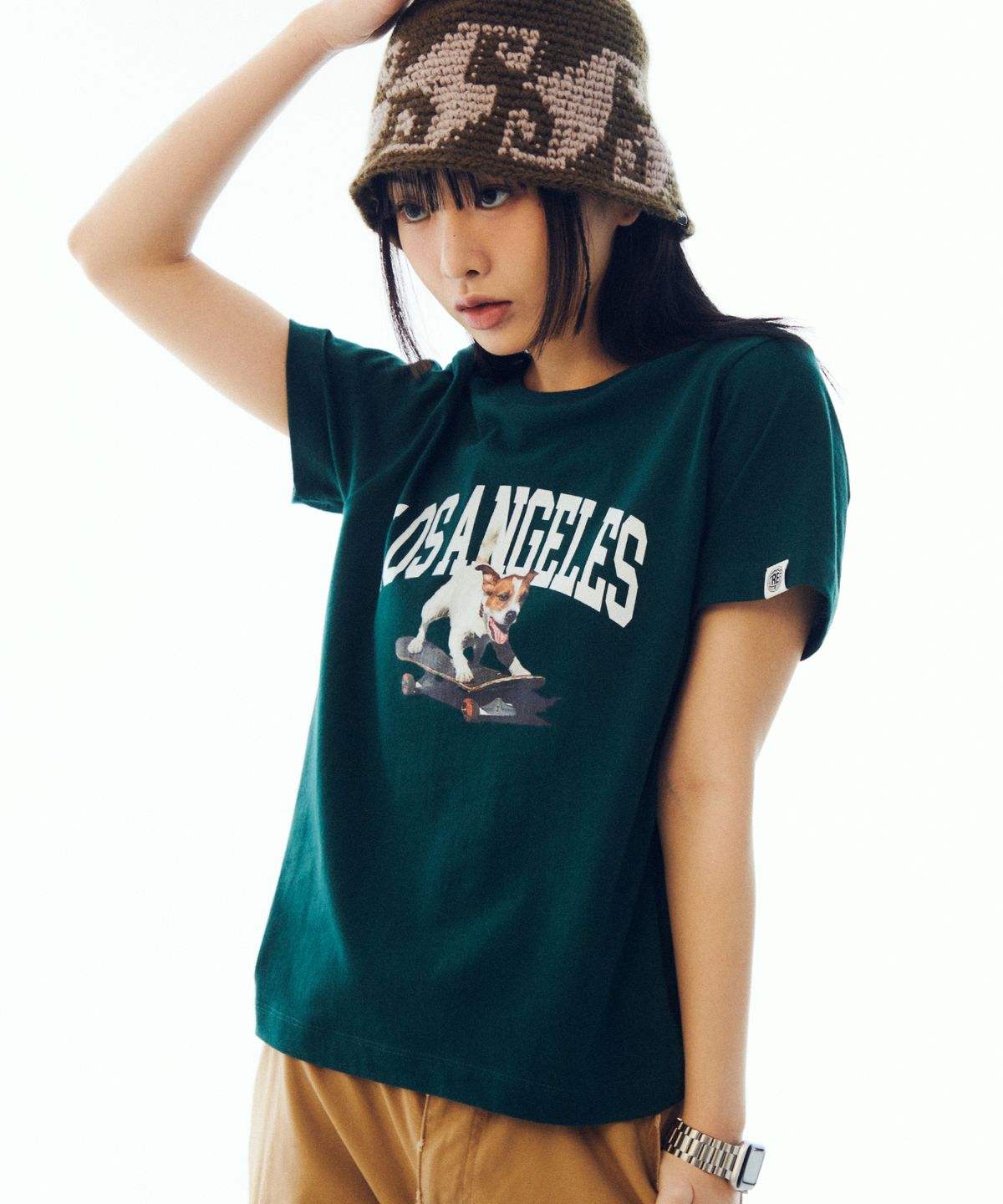비전스트릿웨어(VISION STREETWEAR) VSW Puppy T-Shirts Deep Green