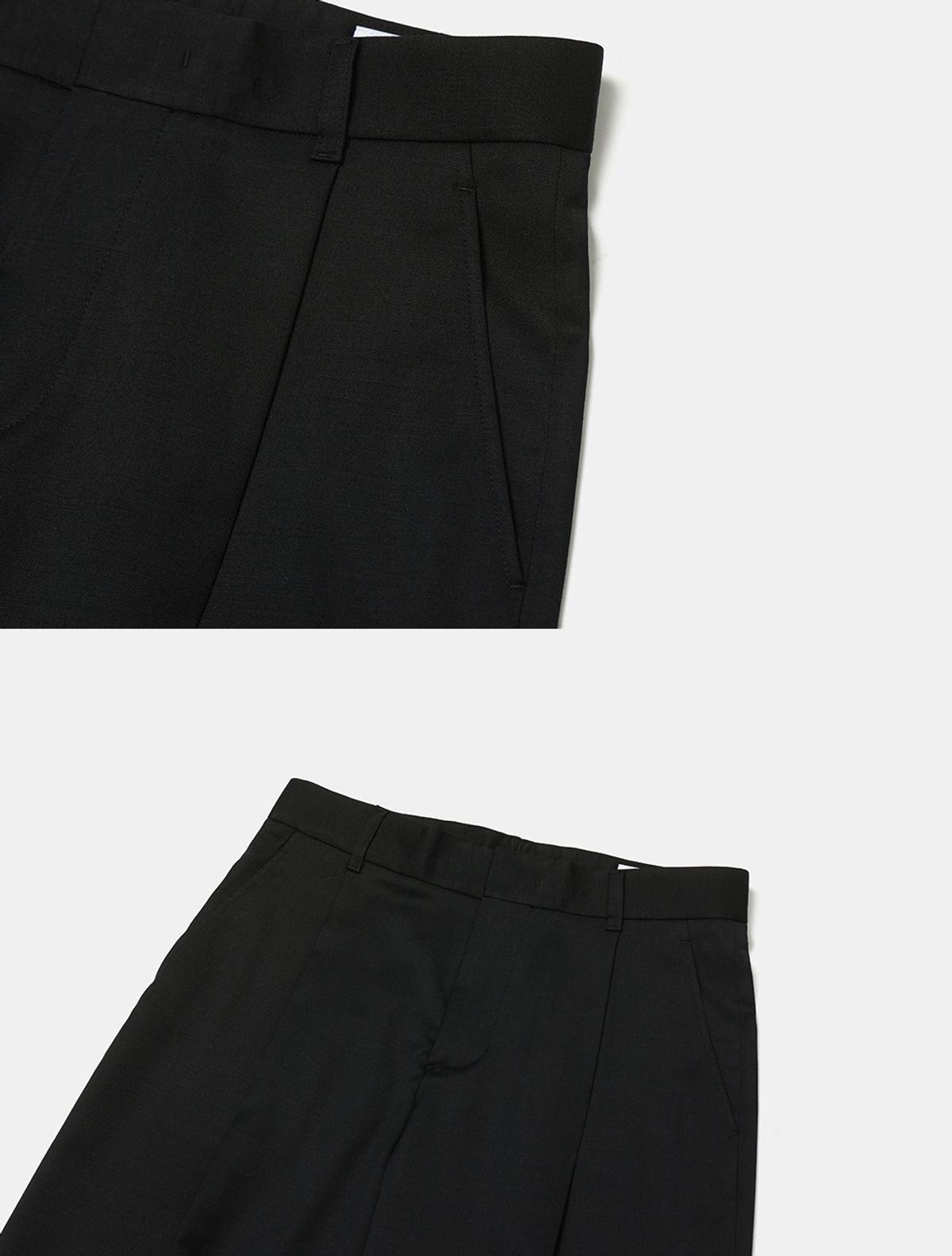 데호(DEHO) ONE TUCK TROUSER [Black]