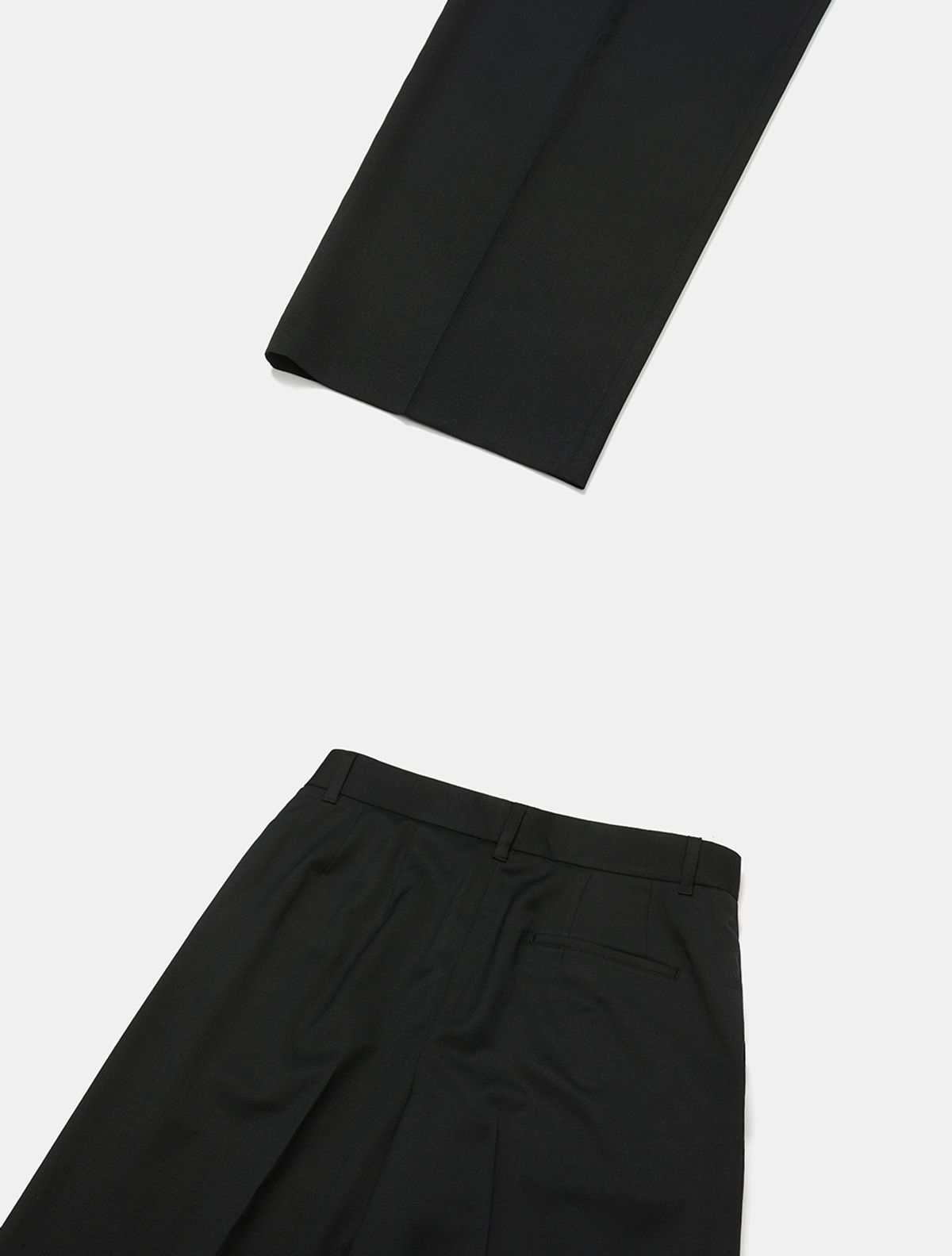 데호(DEHO) ONE TUCK TROUSER [Black]