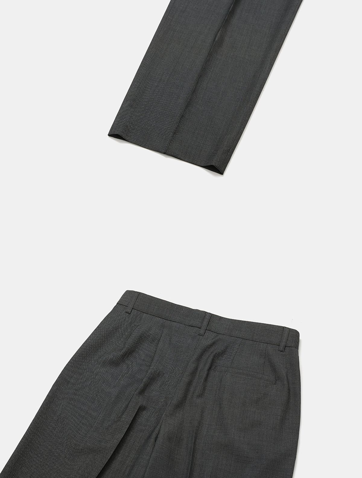 데호(DEHO) ONE TUCK TROUSER [Charcoal]