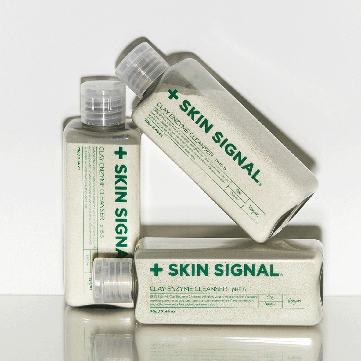 스킨시그널(SKINSIGNAL) 화이트 클레이 효소 클렌저 + (단독) 샤쉐 2매
