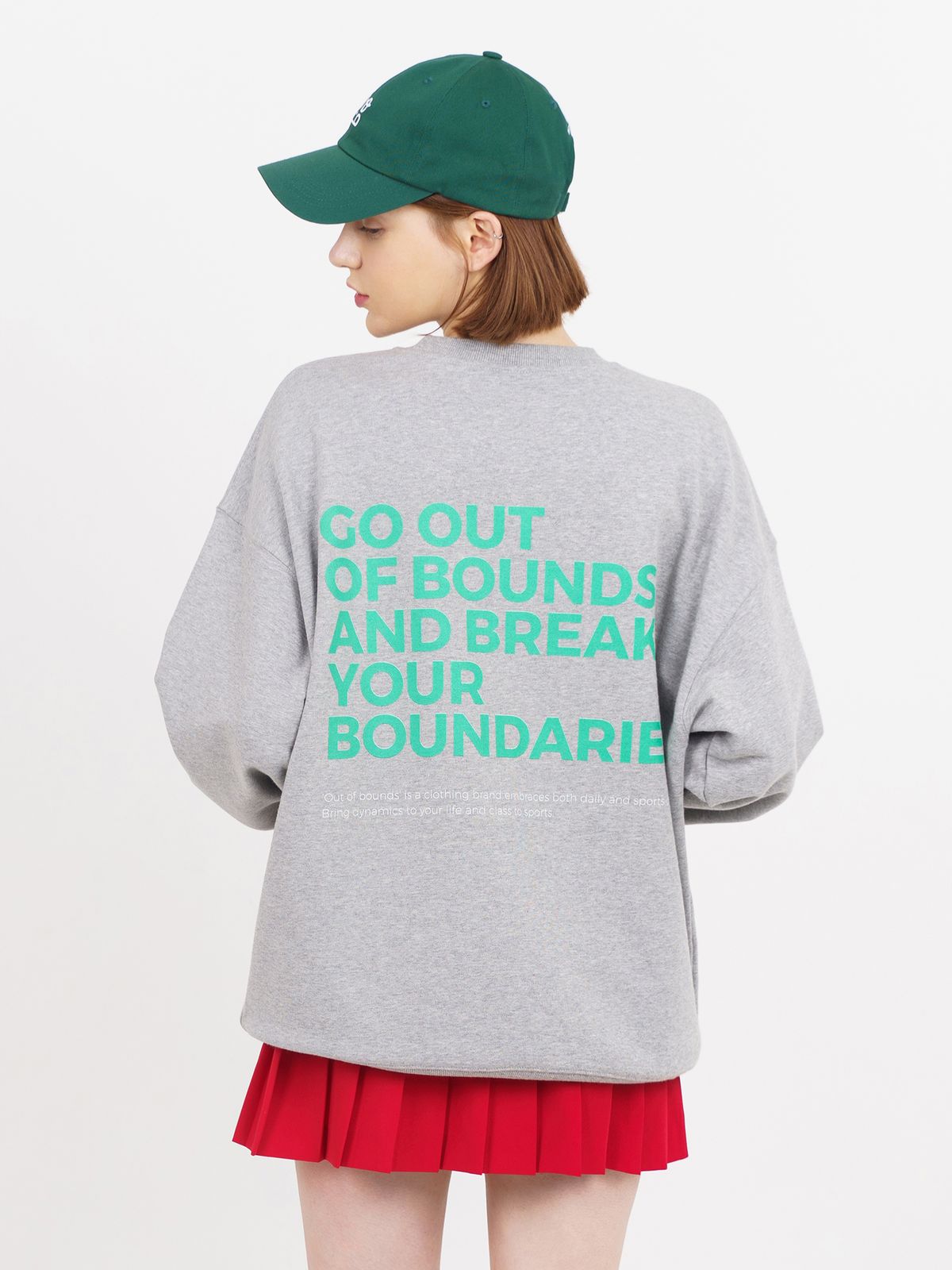아웃오브바운즈(OUT OF BOUNDS) 딥그린 임프 볼캡