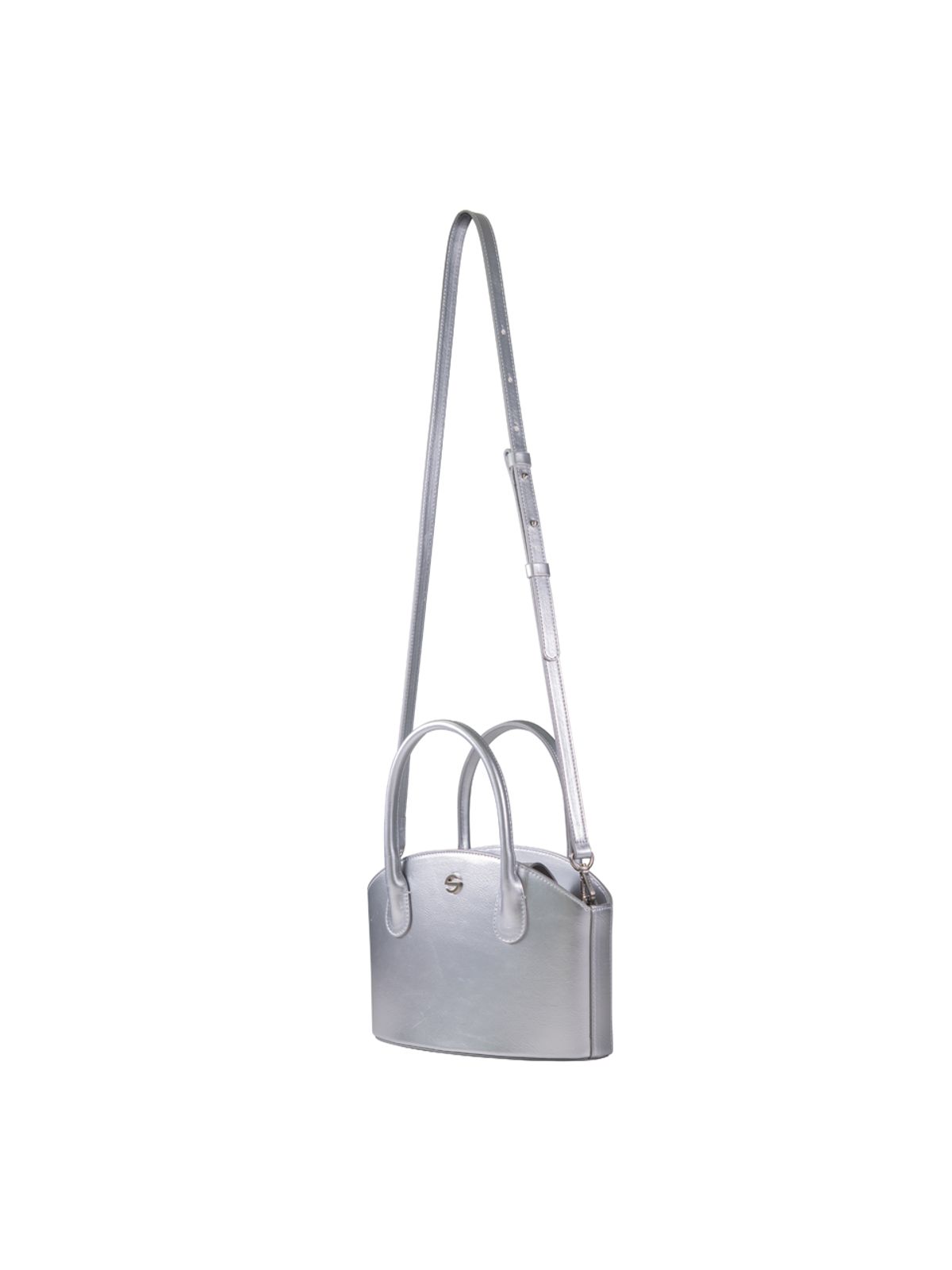 세미코드(SEMICODE) joony bag - crinkle silver