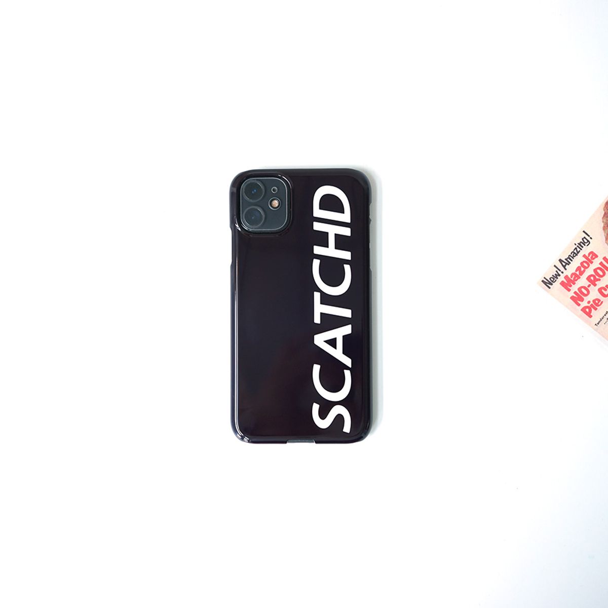 스캐치드(SCATCHD) 로고 블랙 클래식 하드 케이스