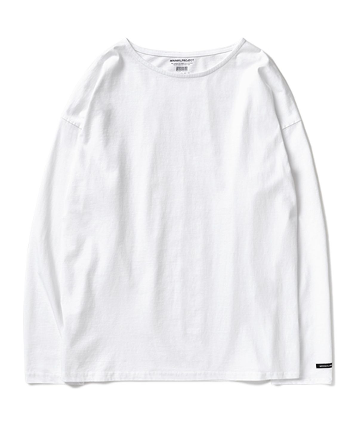 미니멀프로젝트(MINIMALPROJECT) 보트 넥 긴팔 티셔츠 MLT112 [WHITE]