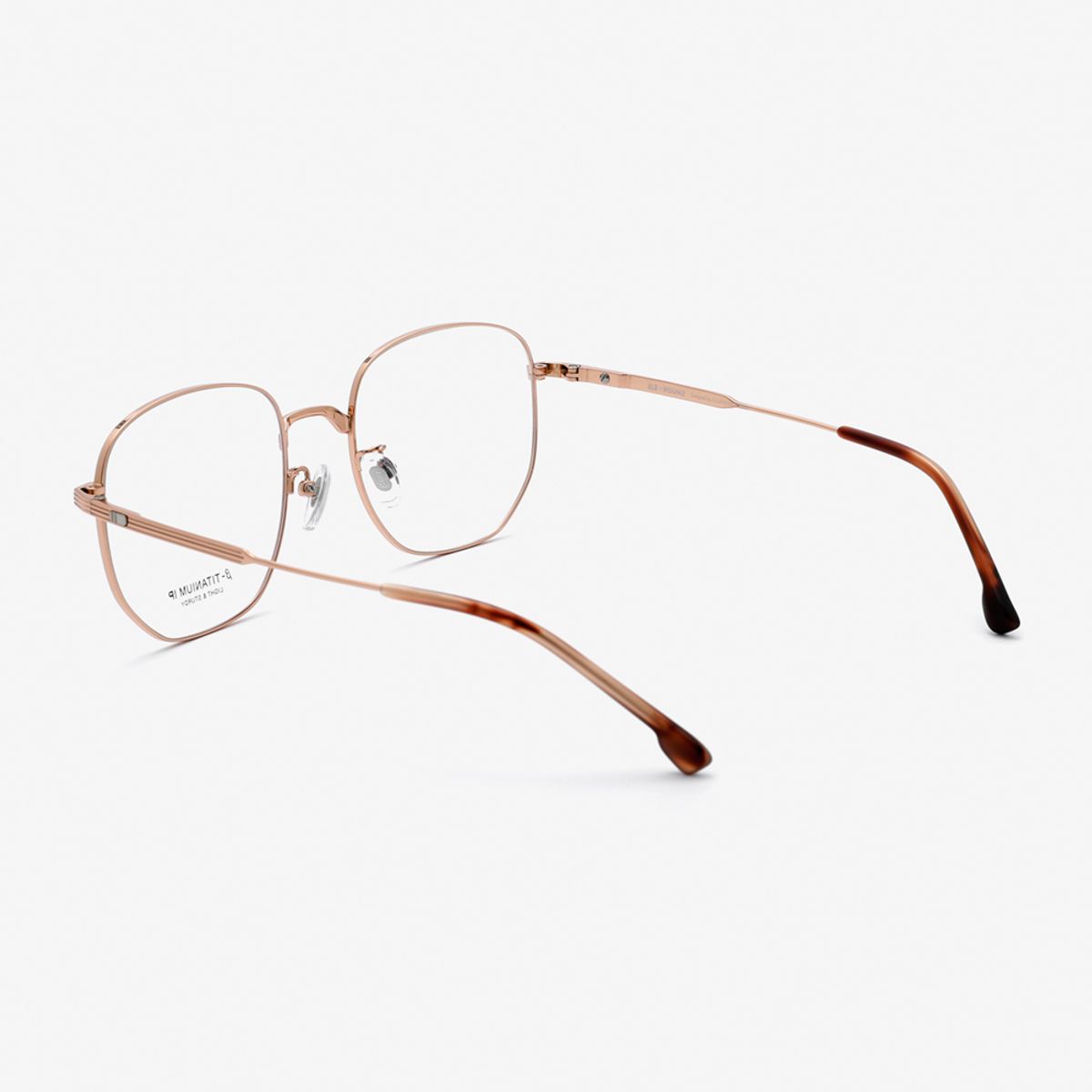 알로아이웨어(ALO EYEWEAR) [ALOXROUNZ] 오버사이즈 스퀘어 베타티타늄 안경테 ARA8113 C3 골드