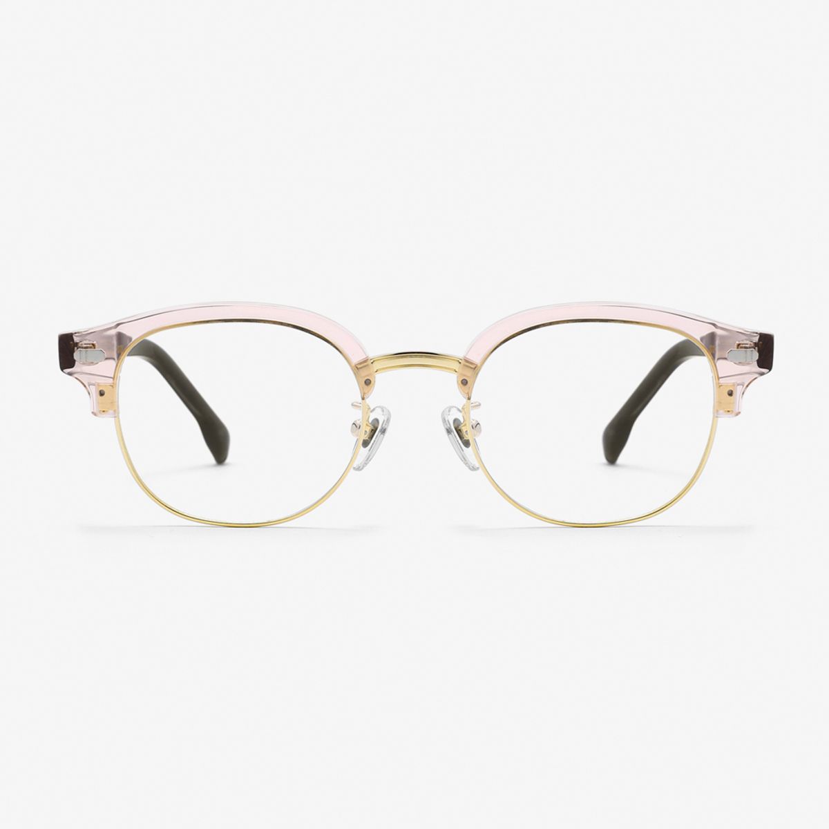 알로아이웨어(ALO EYEWEAR) [ALOXROUNZ] 클래시카 하금 안경테 ARA9101 C3 피치/로즈골드