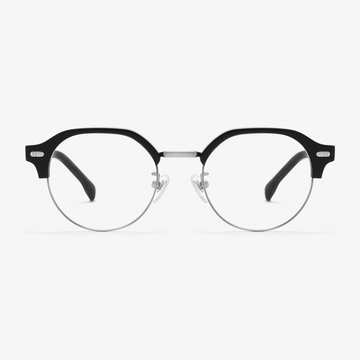 알로아이웨어(ALO EYEWEAR) [ALOXROUNZ] 라운드 판토 하금테 ARA9102 C1 블랙/실버