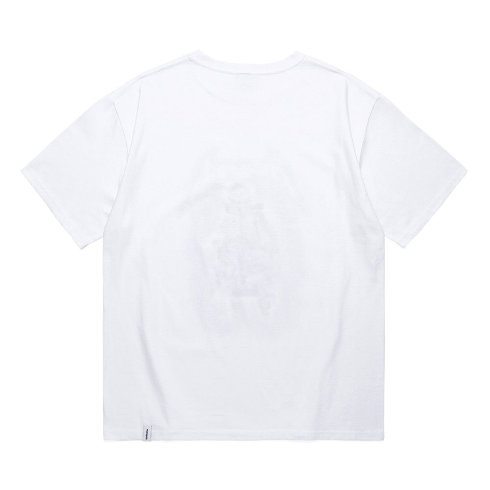 MUSINSA | MAHAGRID THRILLER MAN TEE WHITE(MG2CMMT511A)