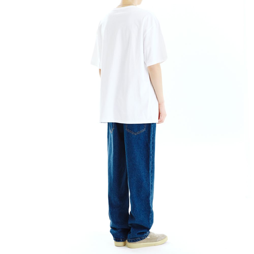 MUSINSA | MAHAGRID THRILLER MAN TEE WHITE(MG2CMMT511A)
