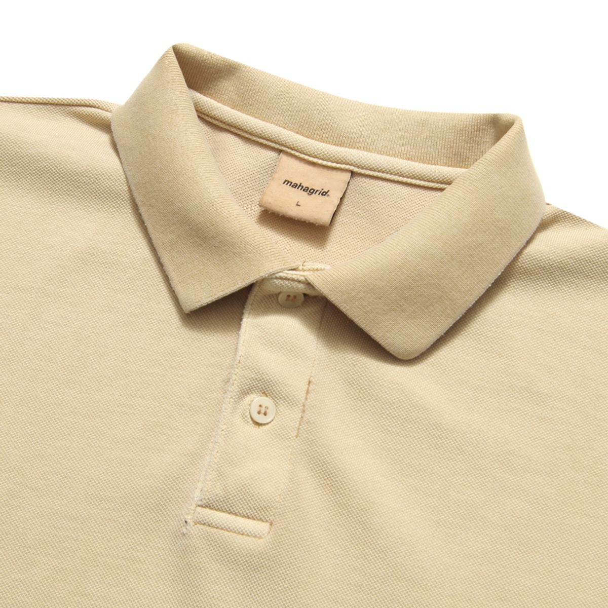 마하그리드(MAHAGRID) THIRD LOGO PK PIGMENT POLO BEIGE(MG2CMMT537A)