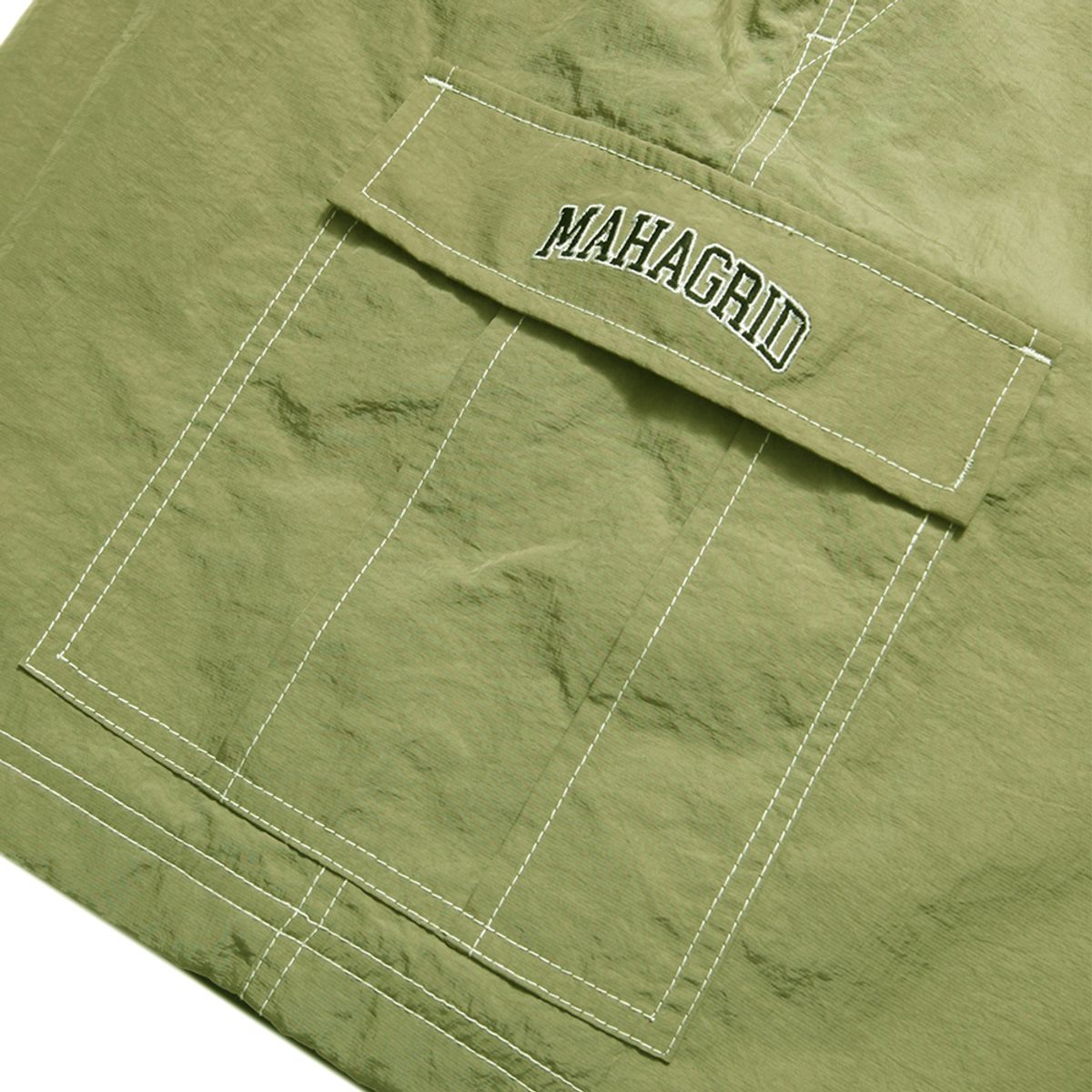 마하그리드(MAHAGRID) NYLON CARGO SHORT OLIVE(MG2CMMPA64A)