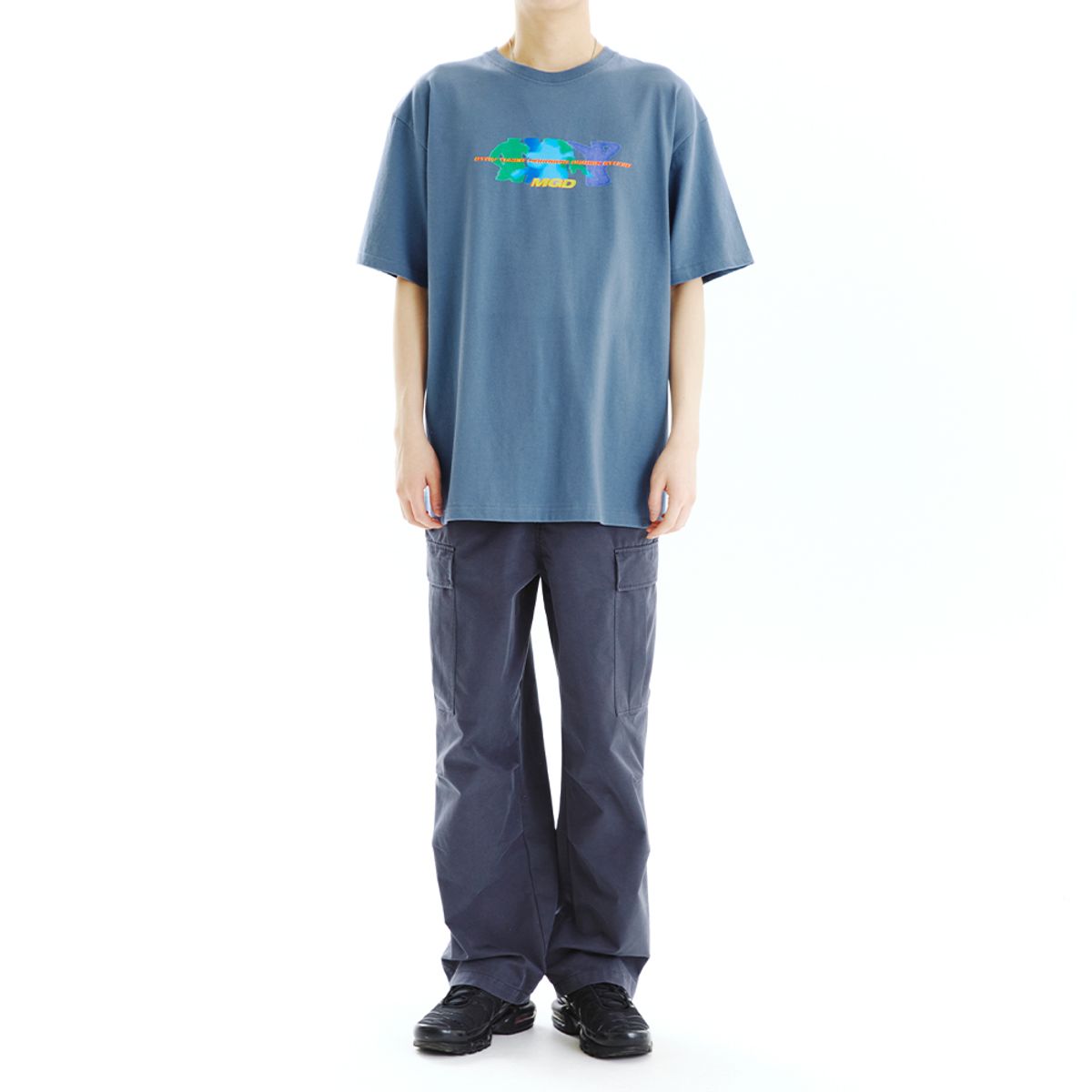 마하그리드(MAHAGRID) SHADOW DANCE TEE BLUE(MG2CMMT510A)