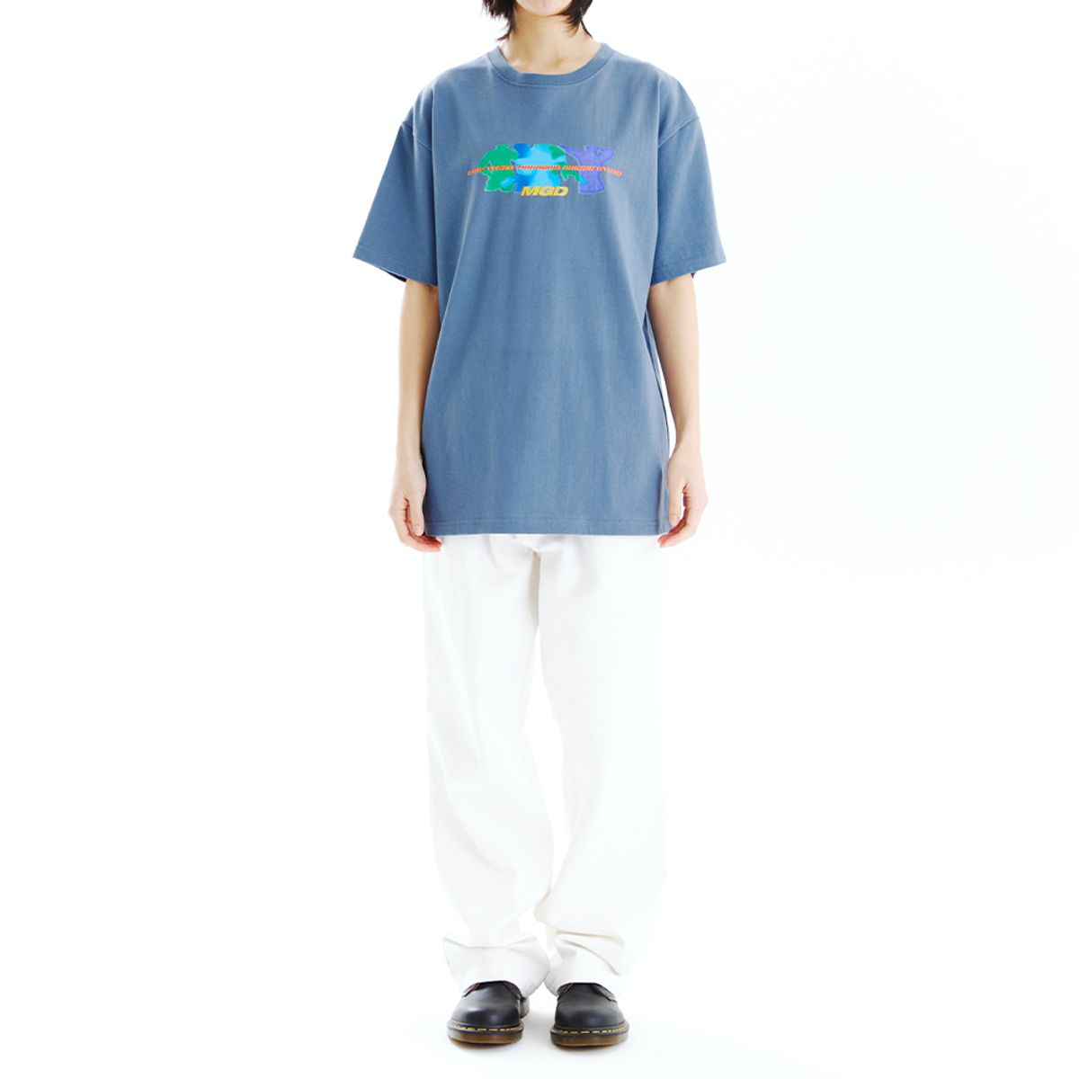 마하그리드(MAHAGRID) SHADOW DANCE TEE BLUE(MG2CMMT510A)