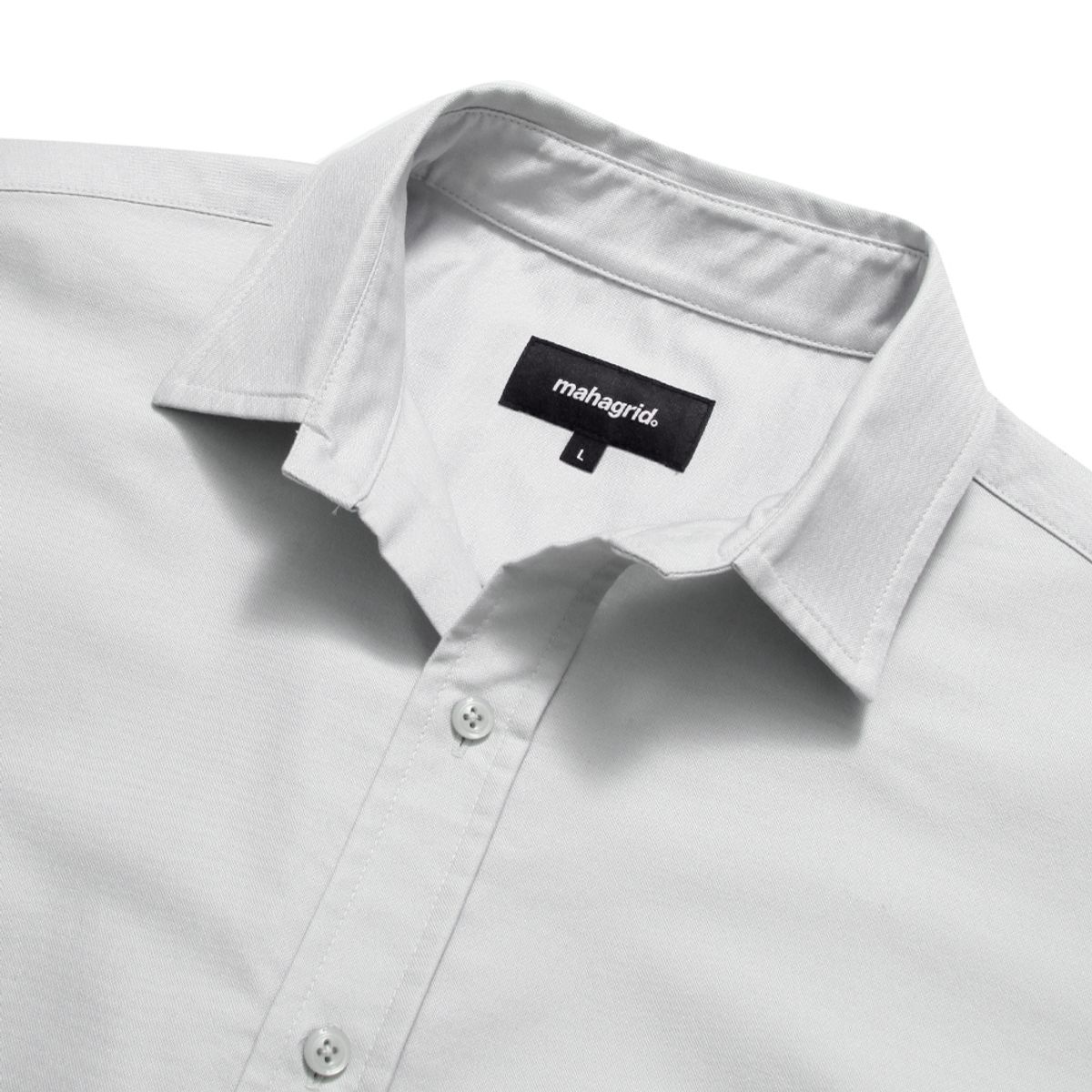 마하그리드(MAHAGRID) MGD LOGO HALF SLEEVE SHIRT LIGHT GREY(MG2CMMW340A)