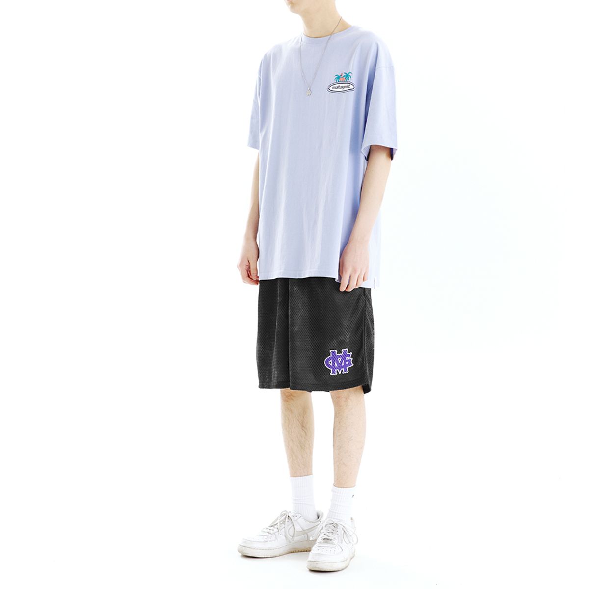 마하그리드(MAHAGRID) WATER DYED MESH SHORT BLACK(MG2CMMPA62A)
