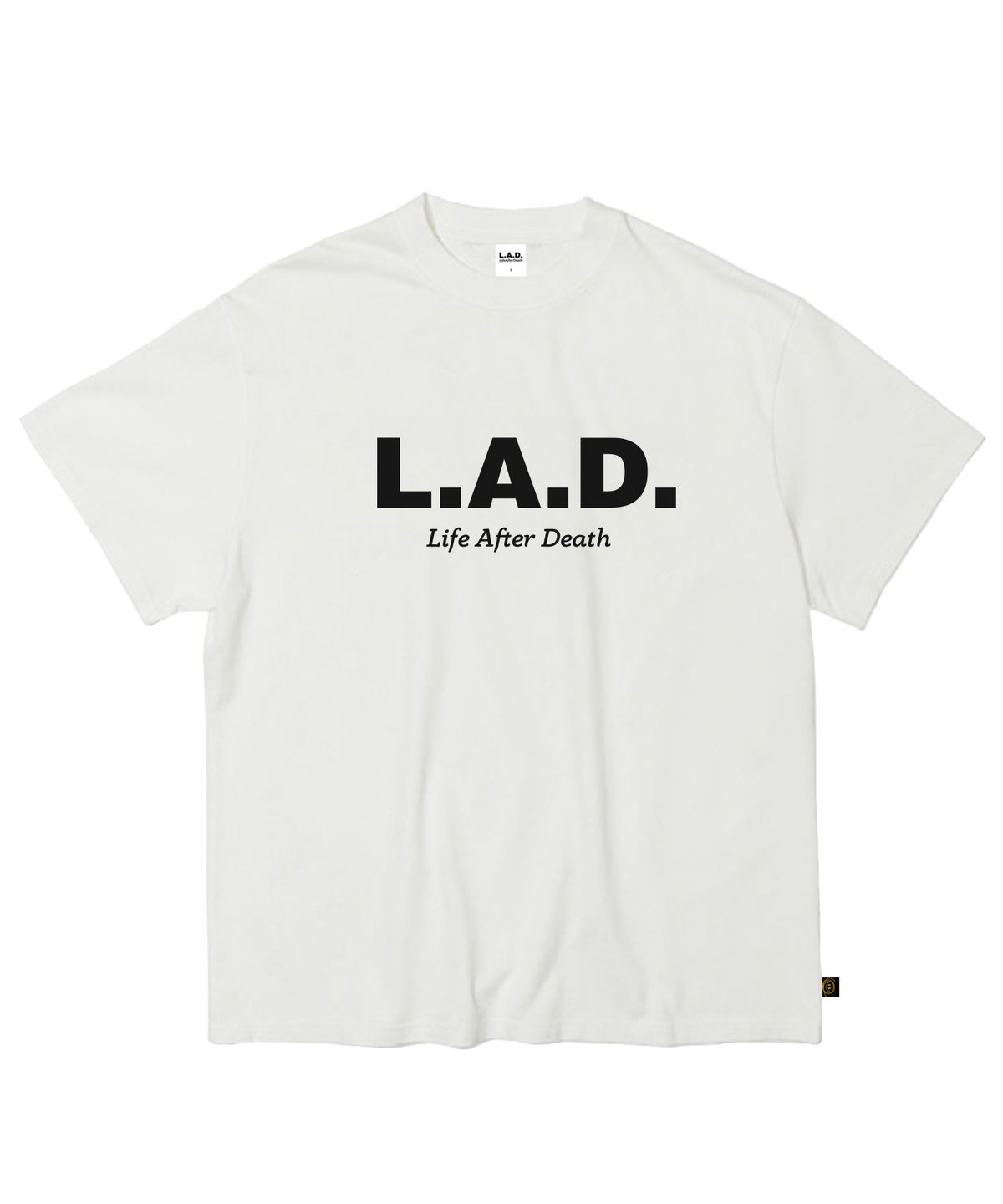 라드(LAD) LAD401 OG 로고 헤비웨이트 반팔 - 화이트