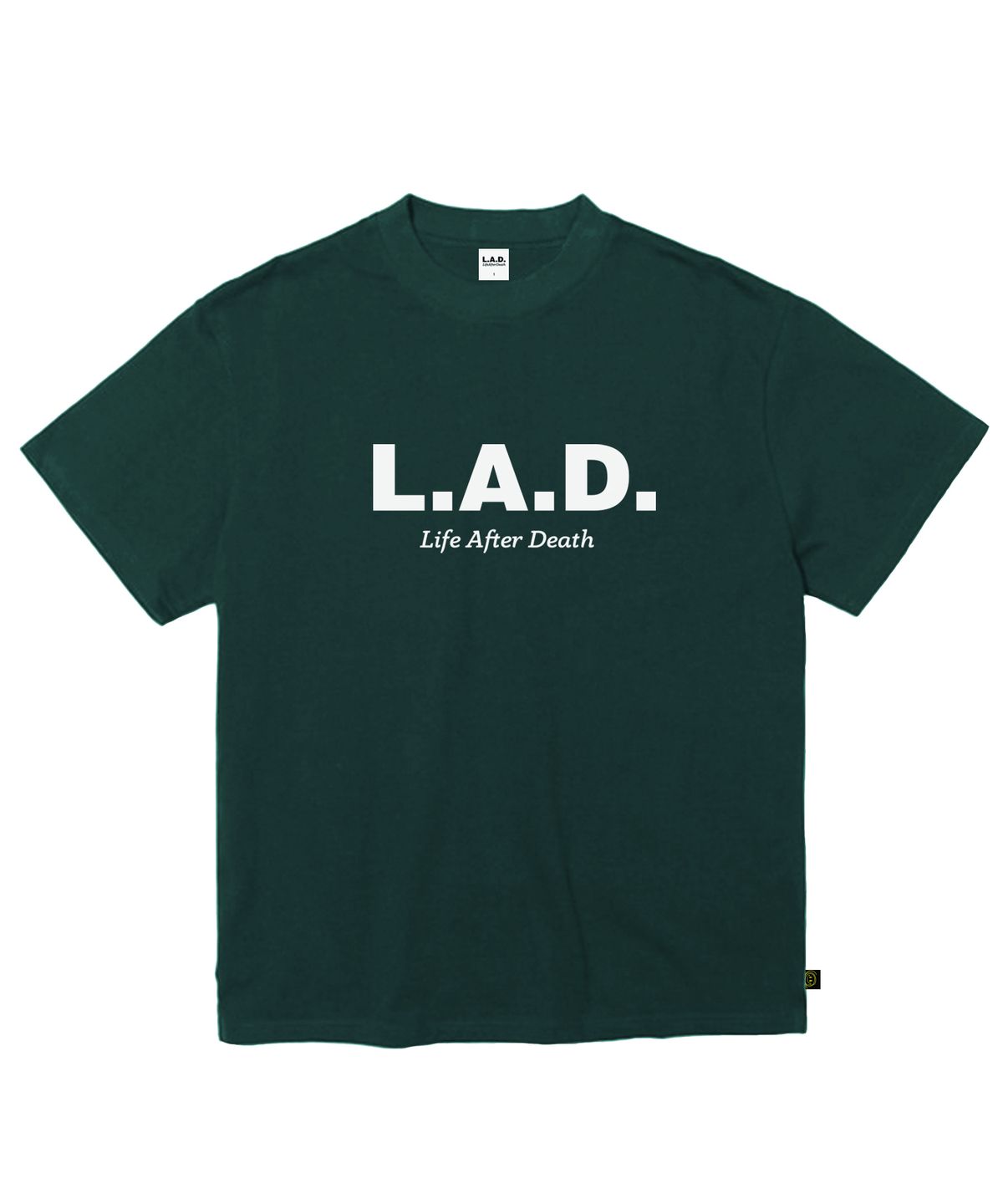 라드(LAD) LAD401 OG 로고 헤비웨이트 반팔 - 그린