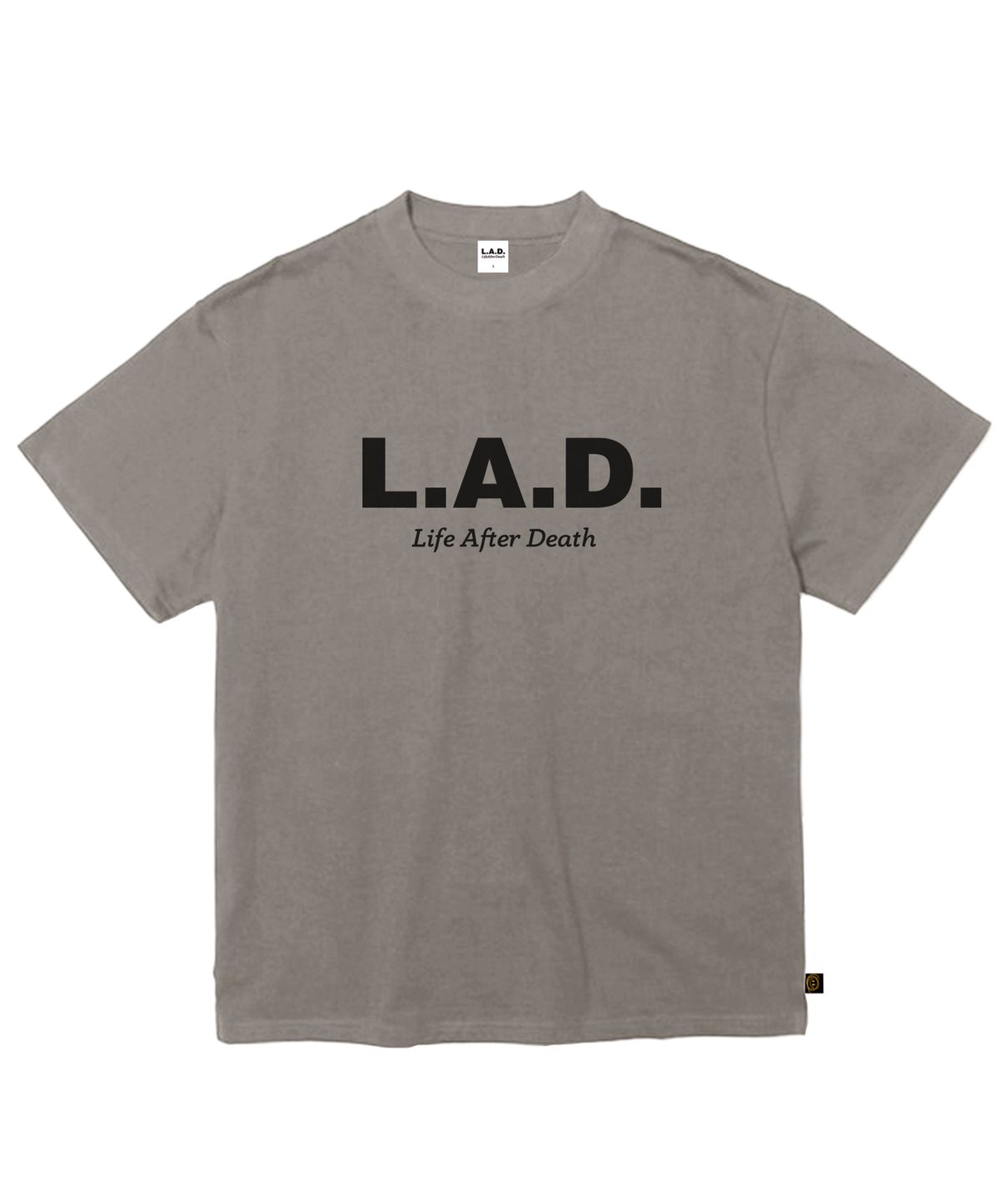 라드(LAD) LAD401 OG 로고 헤비웨이트 반팔 - 그레이