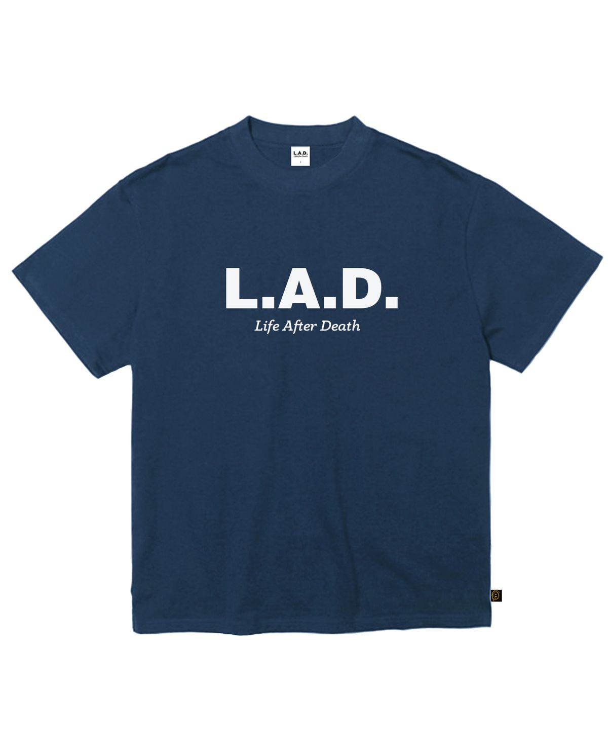 라드(LAD) LAD401 OG 로고 헤비웨이트 반팔 - 네이비