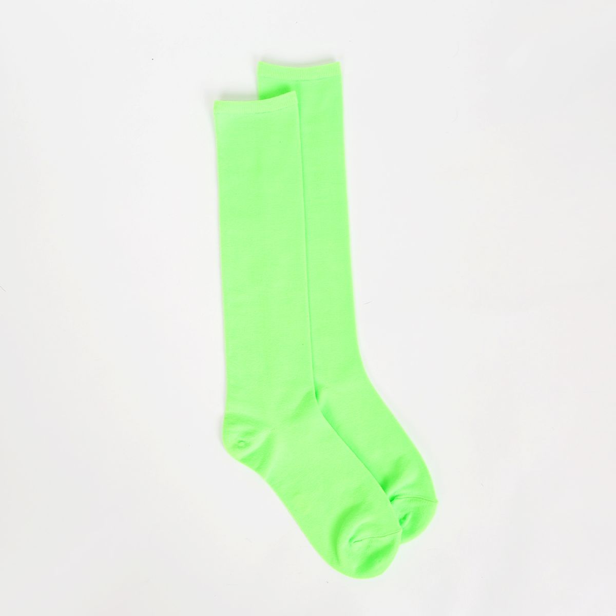 삭스에이(SOCKSA) [4PACK] 무지 형광 네온 니삭스 4색상