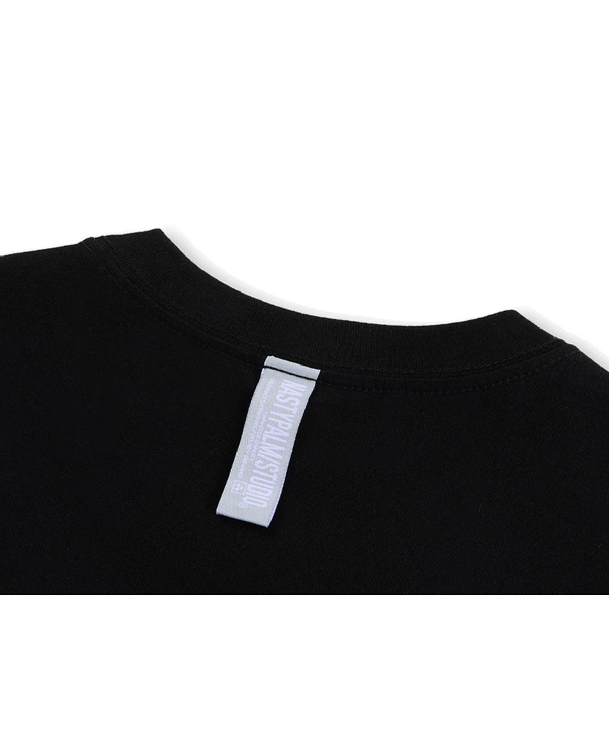 엔피스튜디오(NP STUDIO) 아트 그래픽 로고 티셔츠 블랙