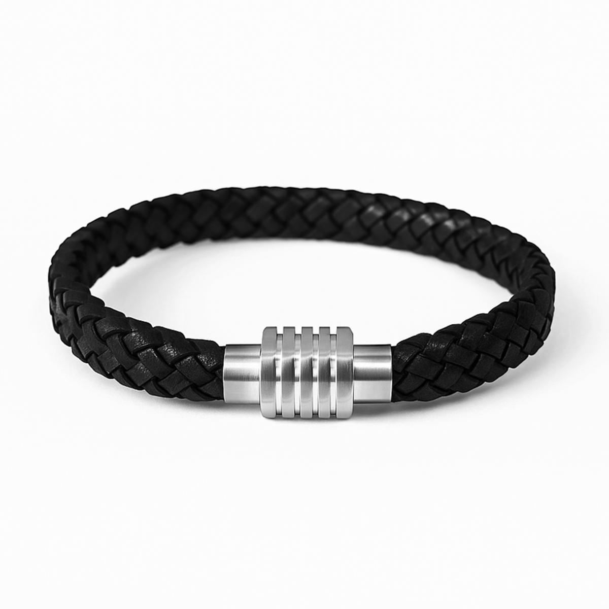 마크-4(MARK-4) LEATHER BRACELET (HEXAGONAL CLASP)