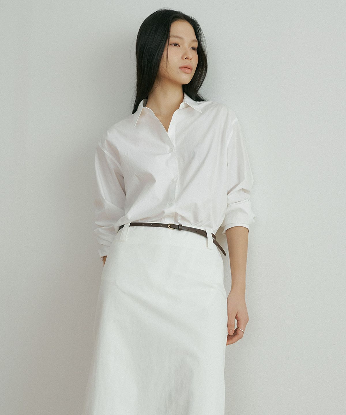 링서울(LINGSEOUL) bio poplin shirt-white