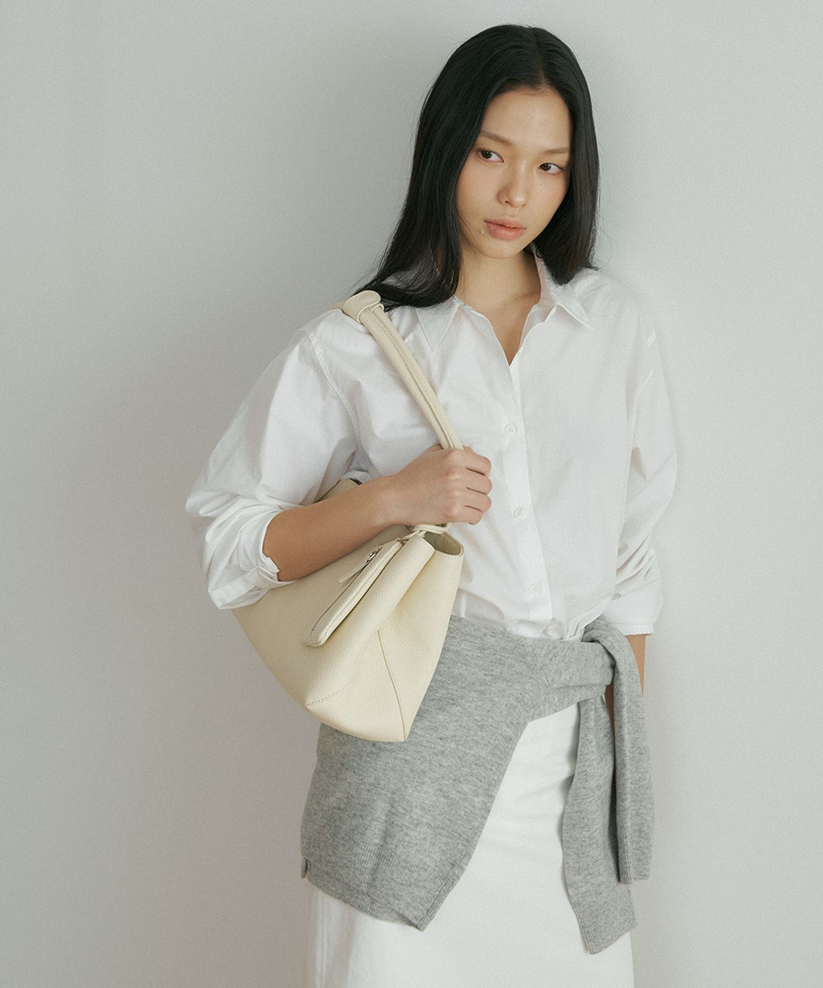 링서울(LINGSEOUL) bio poplin shirt-white