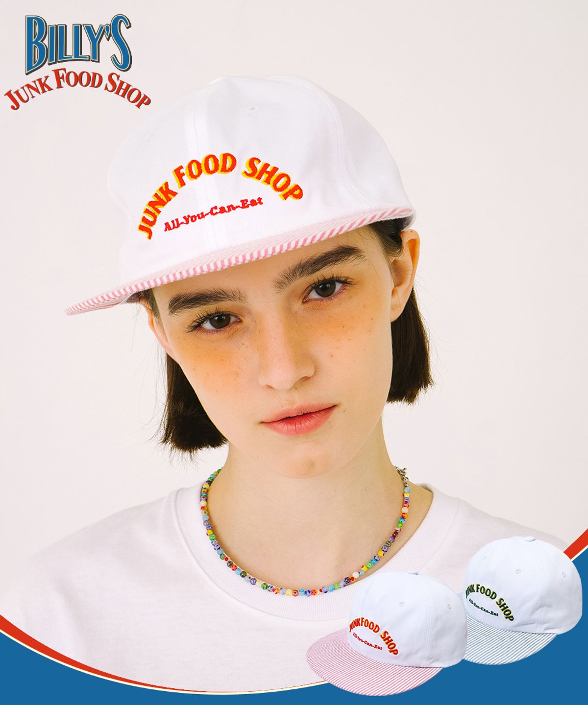메인부스(MAINBOOTH) Billys Stripe Ball Cap(CARROT)